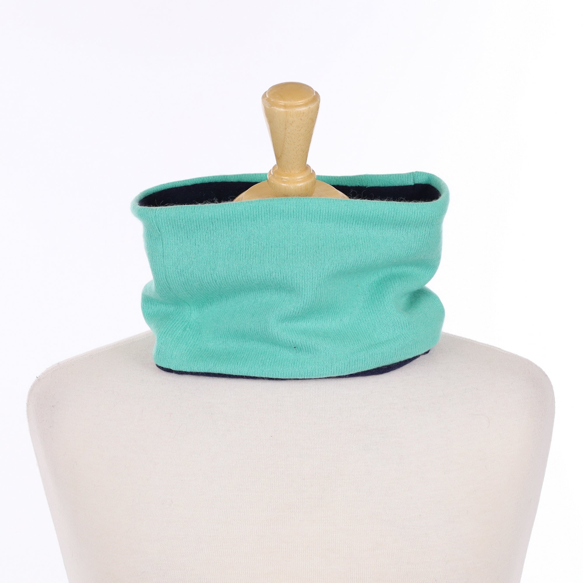 Deep Mint and Navy Neck Warmer