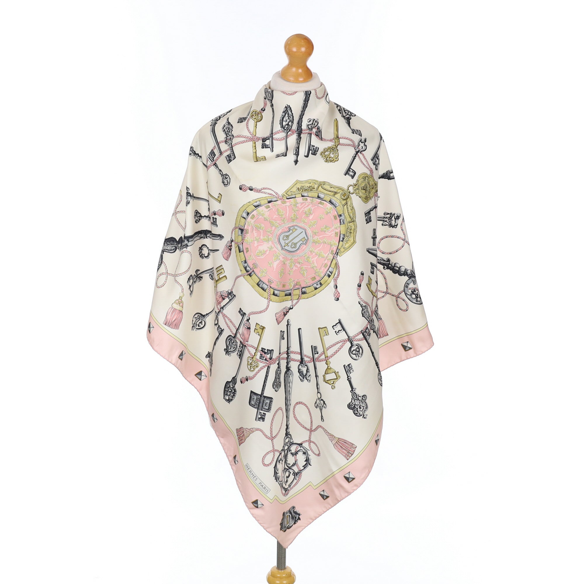 Hermès Les Clefs Silk Scarf