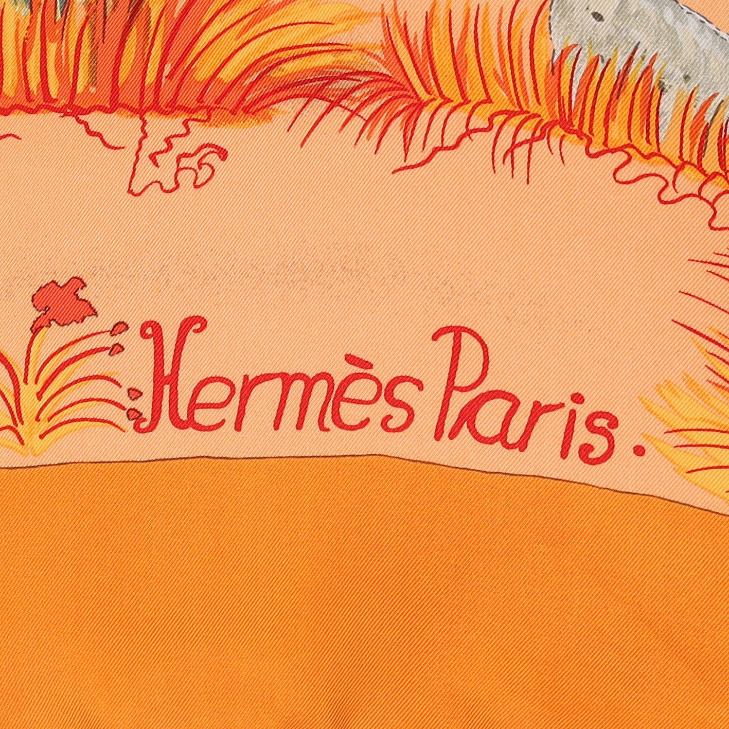 Hermès Nuba Mountain Vintage Silk Scarf