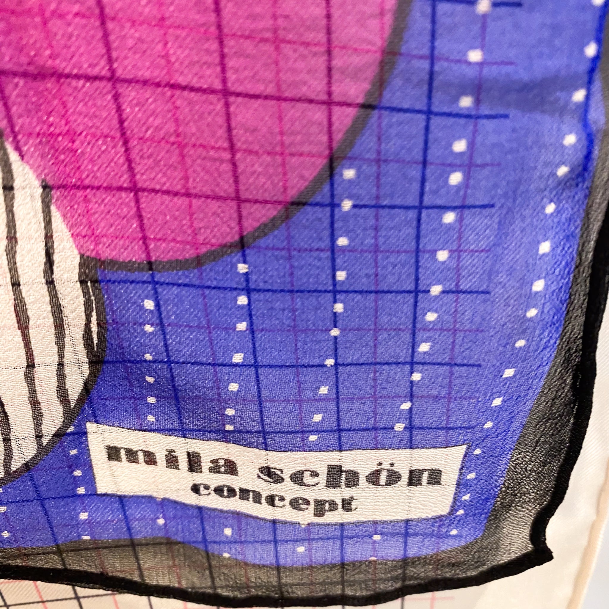 Mila Schon Long Crêpe Silk Scarf