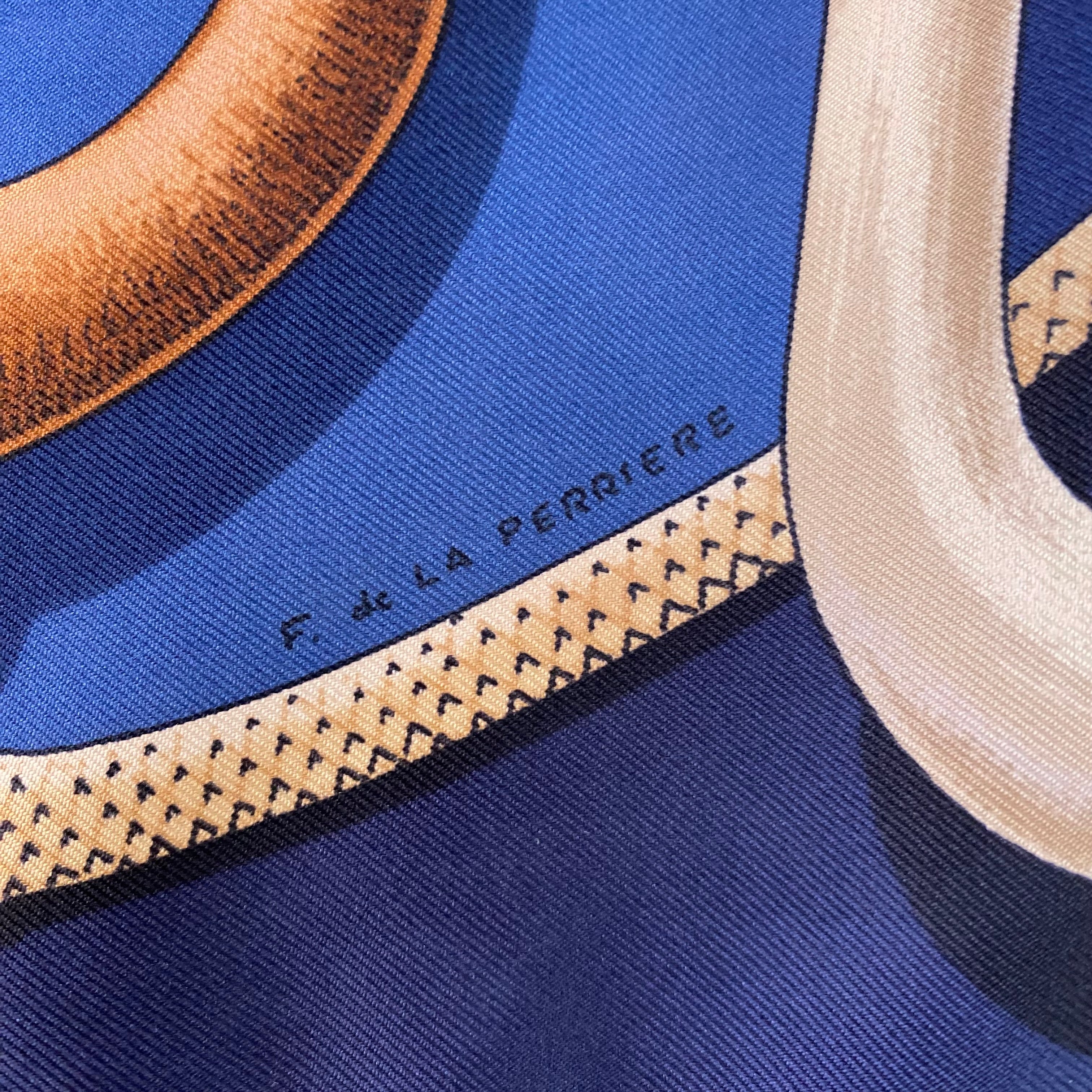 Hermès Cannes & Pommeaux Silk Scarf