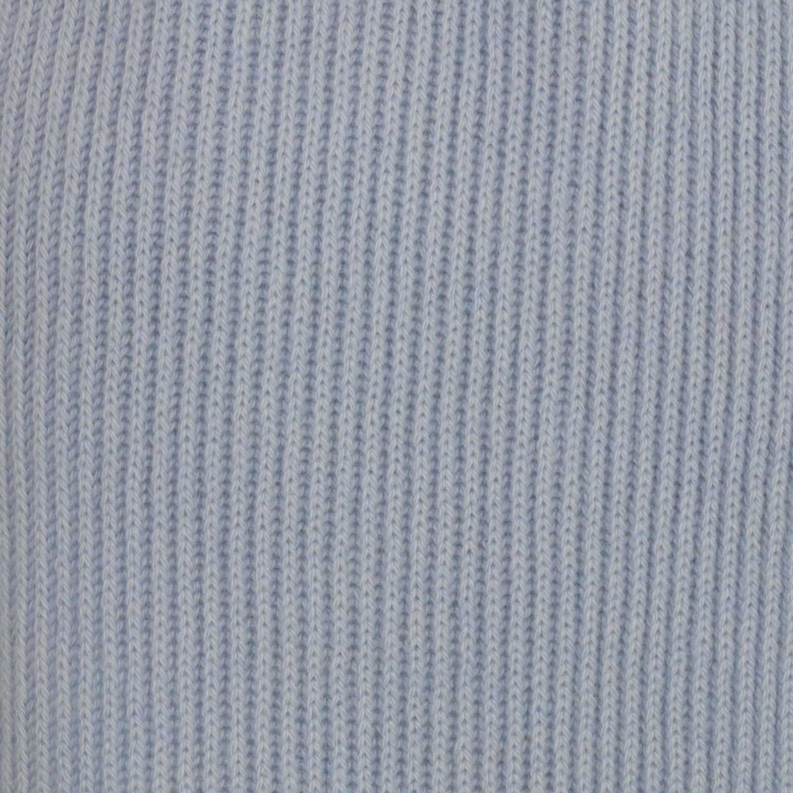 Brand New Scottish Baby Blue Rib Cashmere Scarf
