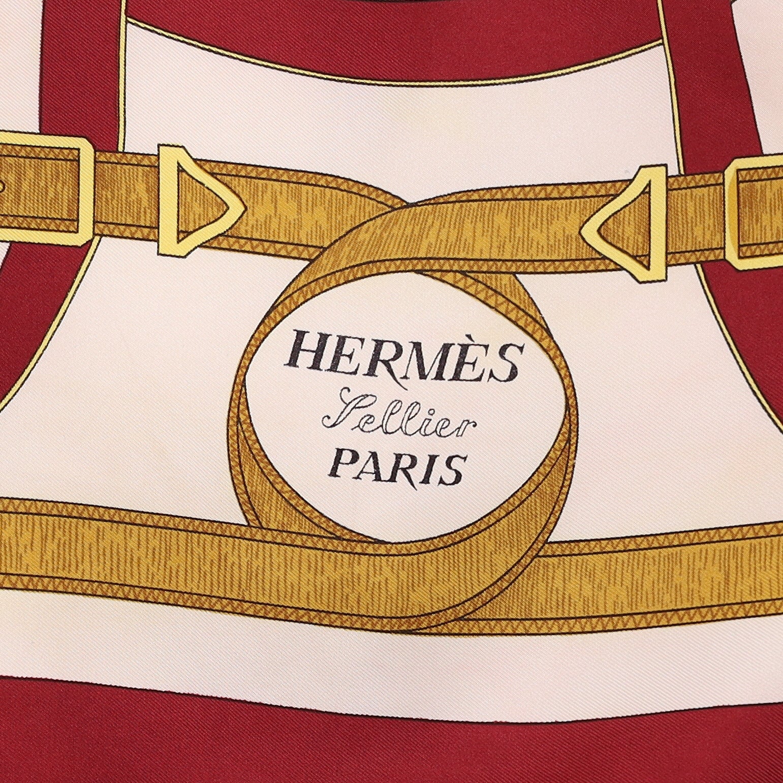 Hermès Eperon D’or Vintage Silk Scarf