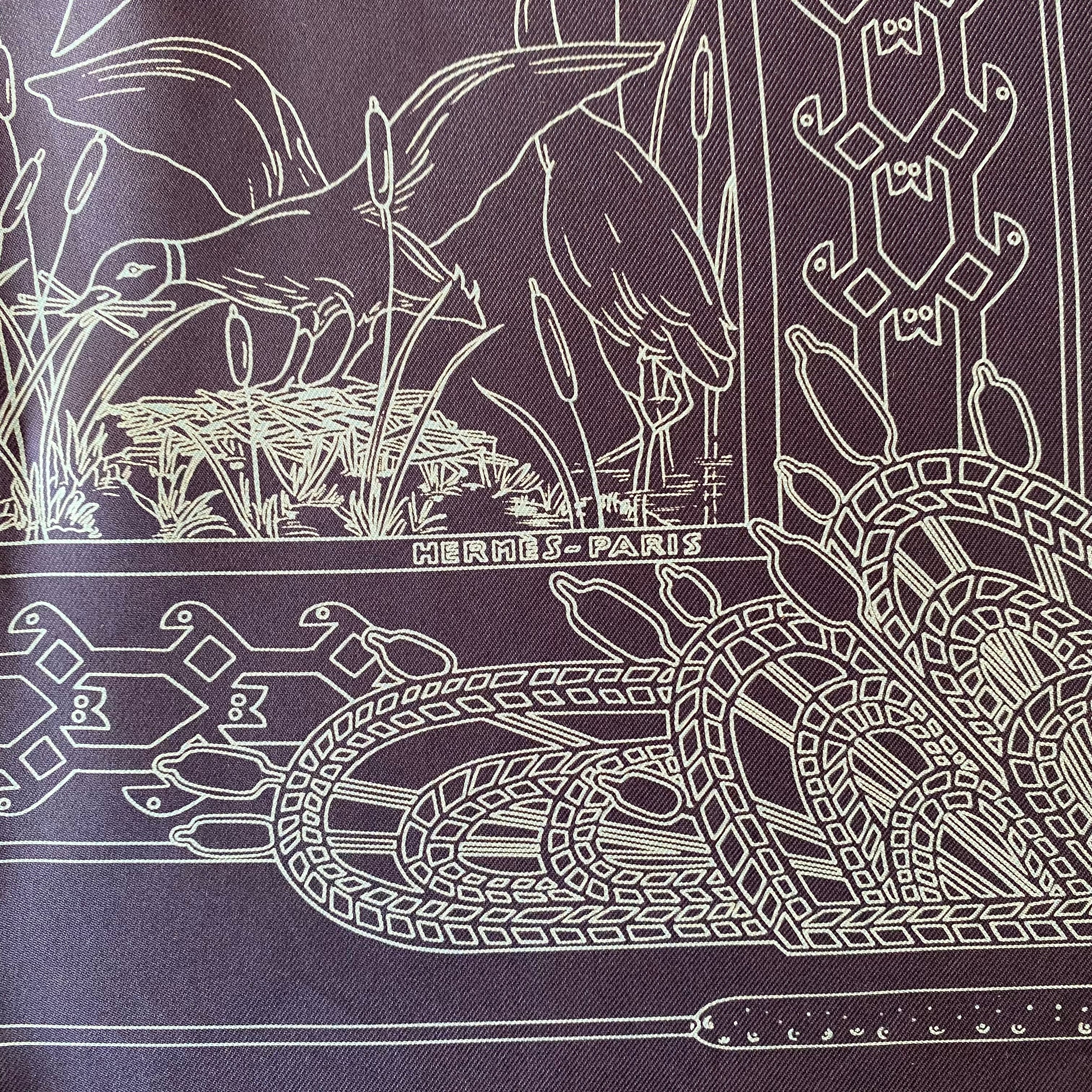 Hermès Libres Comme L’Air Silk Scarf