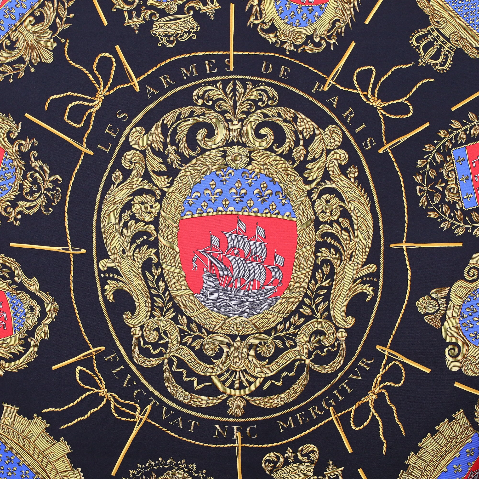 Hermès Les Arms de Paris Silk Scarf