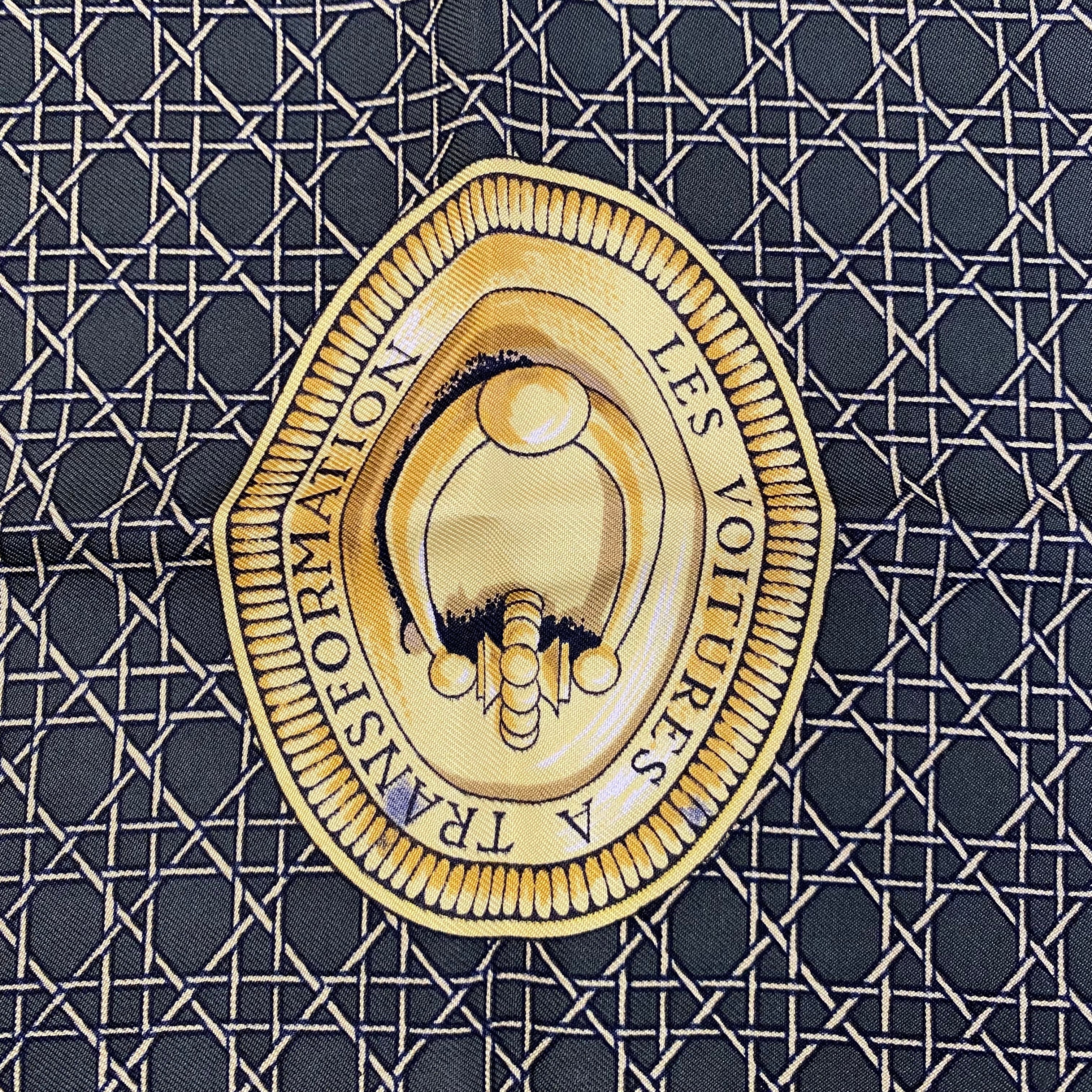 Hermès Les Voitures a Transformation Silk Scarf