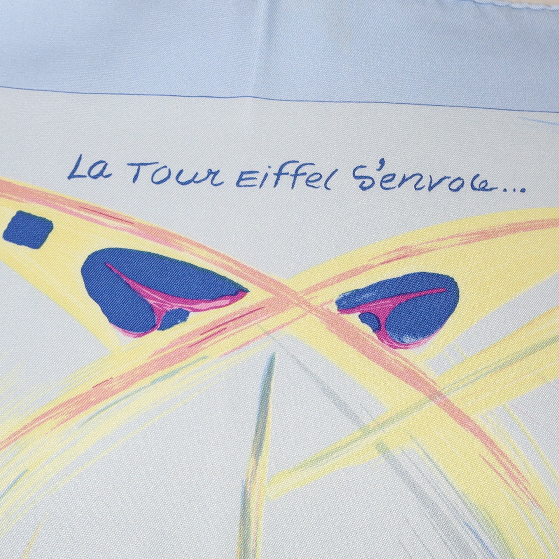 Hermès La Tour Eiffel S’envole Silk Scarf Quite Rare