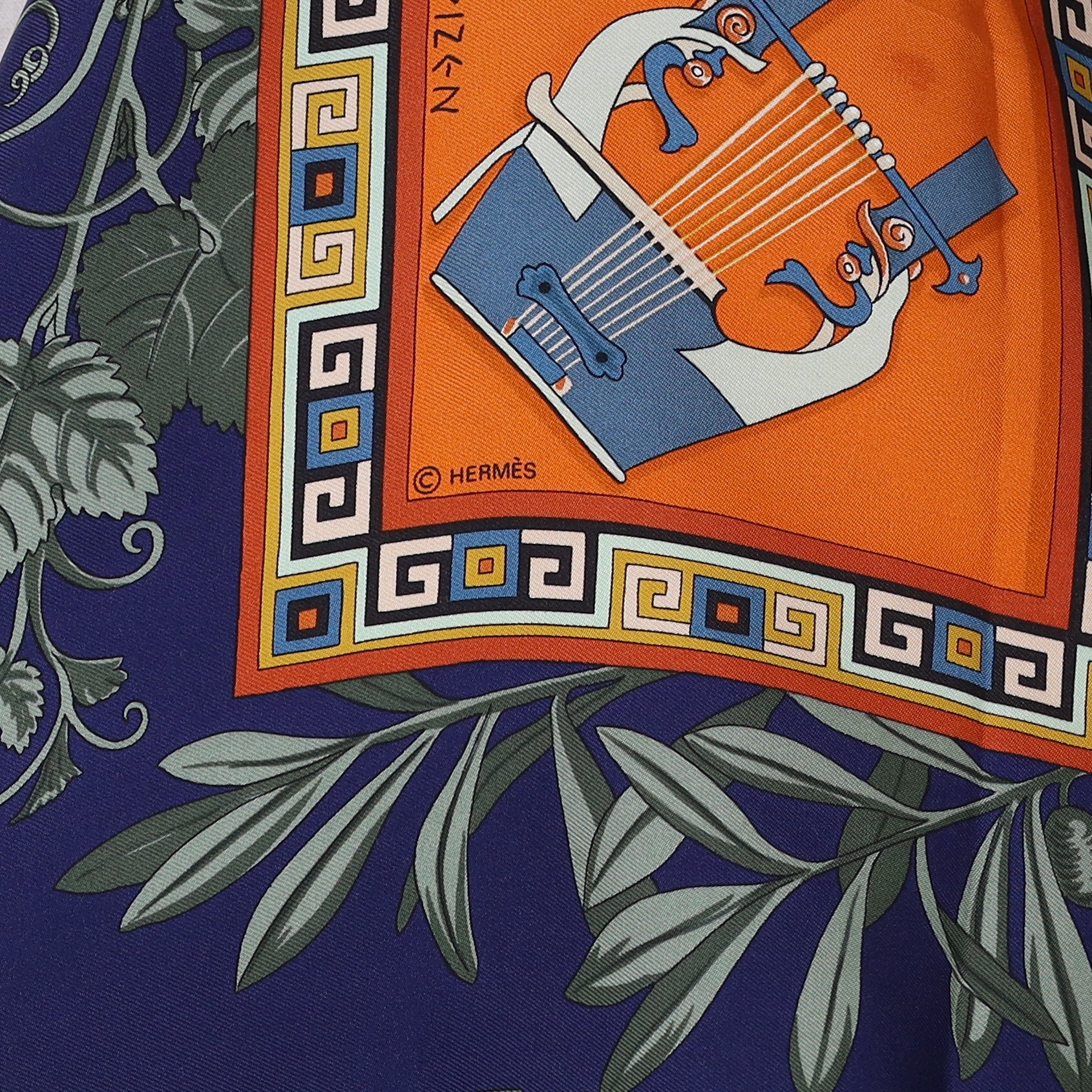 Pristine Hermès Musique des Dieux Silk Scarf Quite Rare