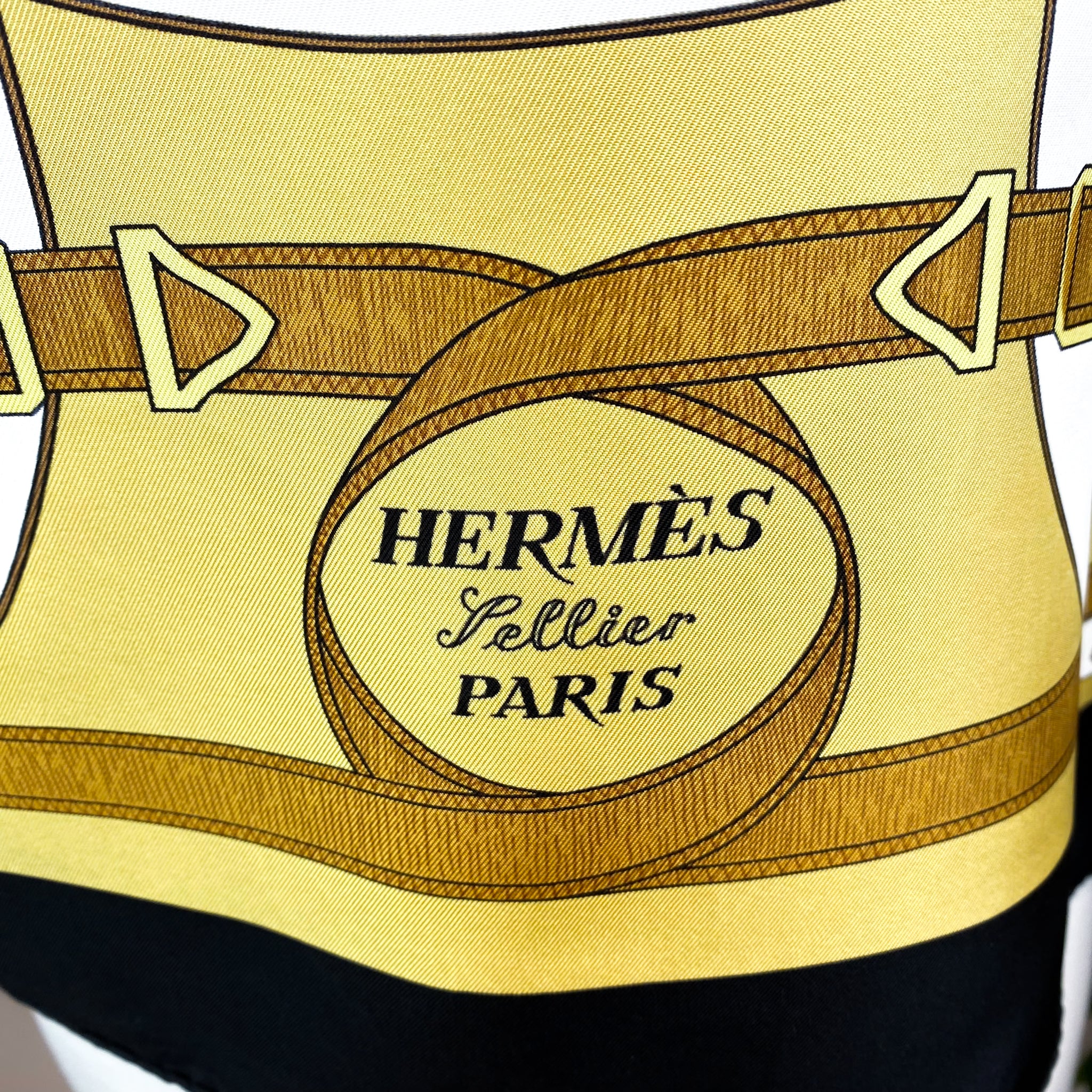 Boxed Hermes Eperon d’Or Vintage Silk Scarf