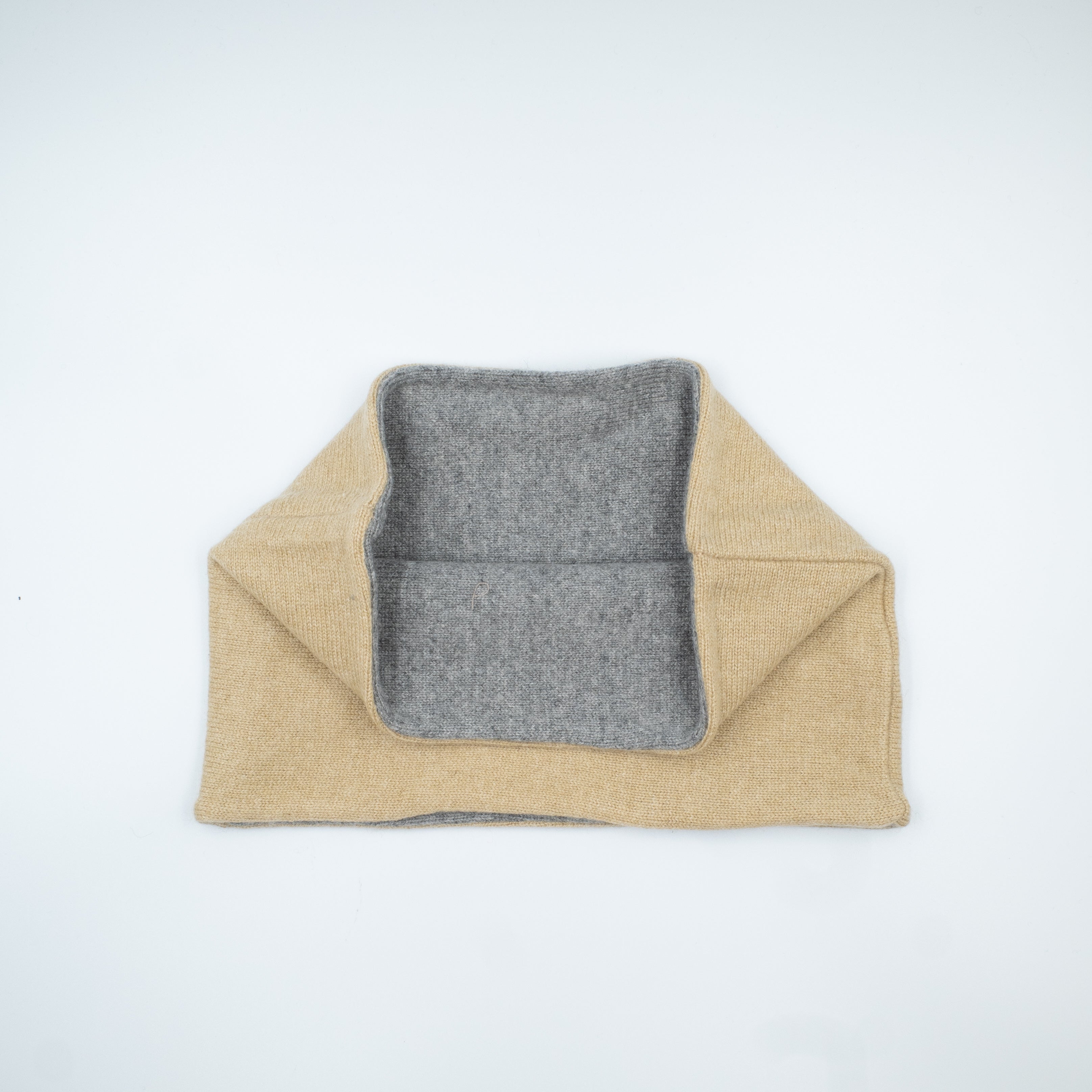 Honey and Smoke Grey Cashmere Neck Warmer