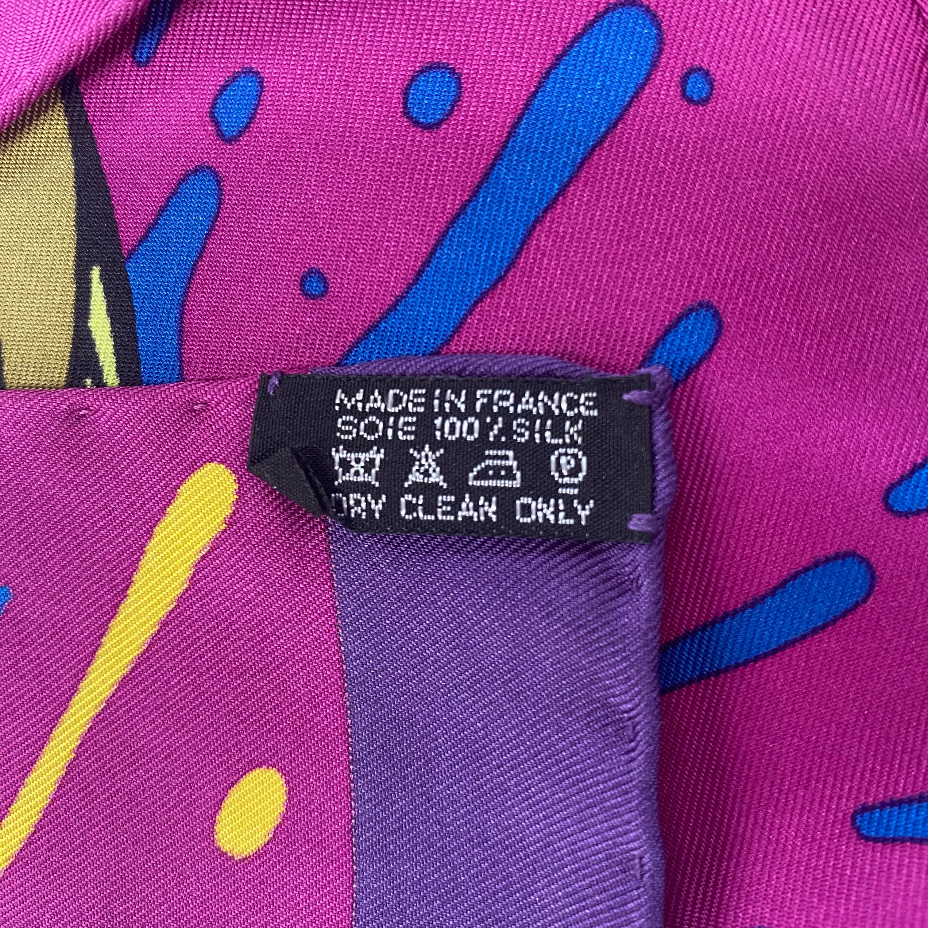 Pristine Hermès 45 Graff Silk Scarf