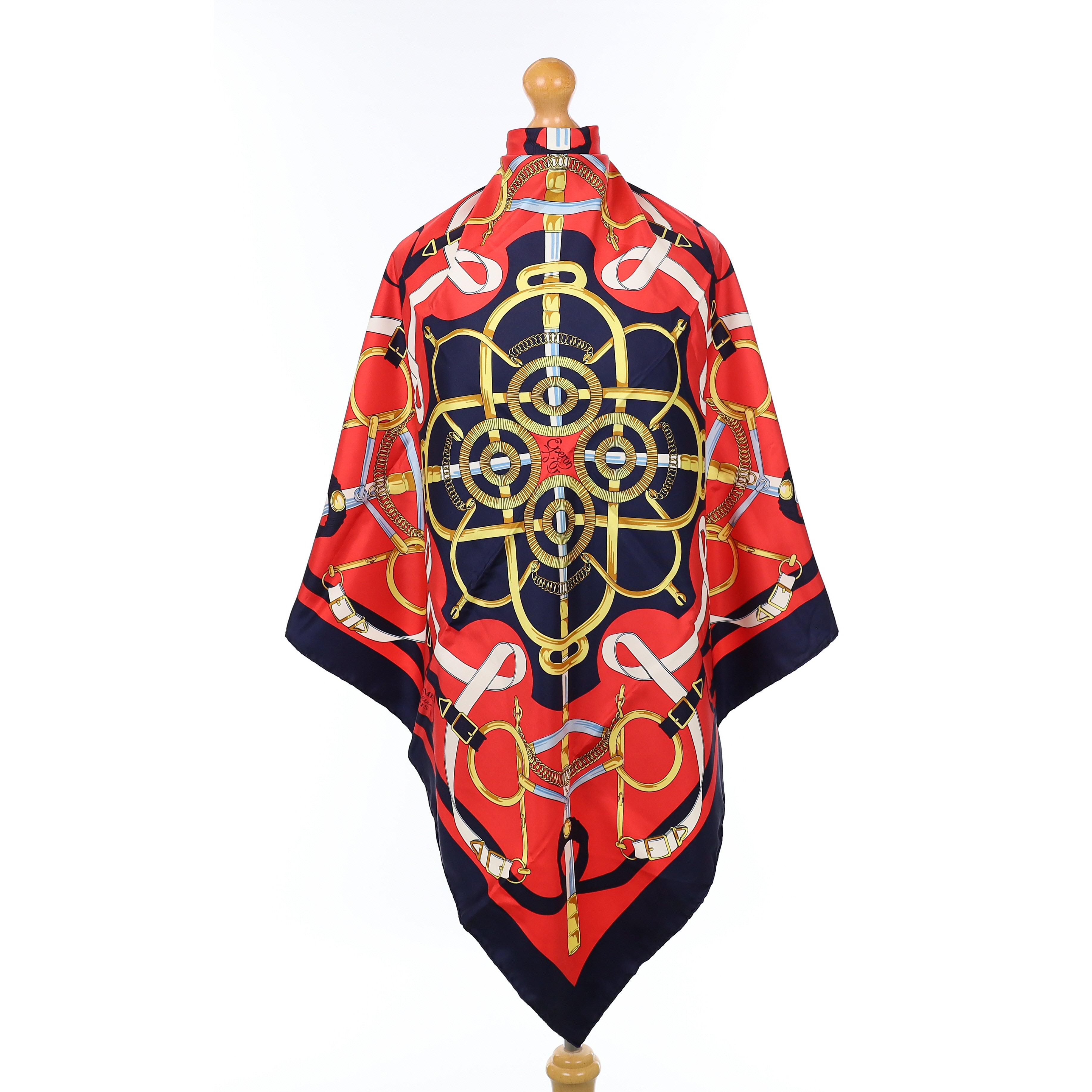 Brand New Boxed Hermès Eperon D’or Silk Scarf