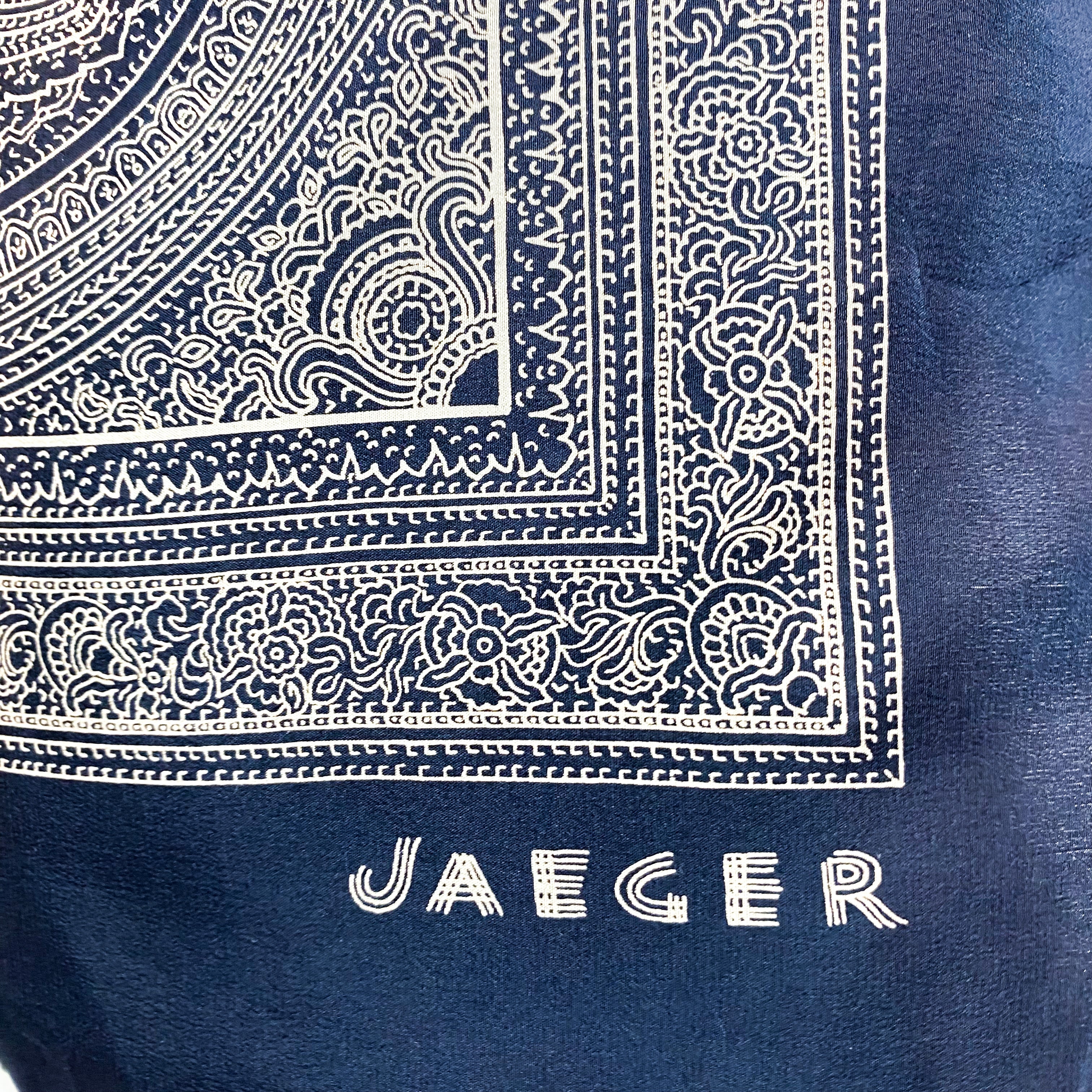 Large Jaeger Vintage Silk Scarf