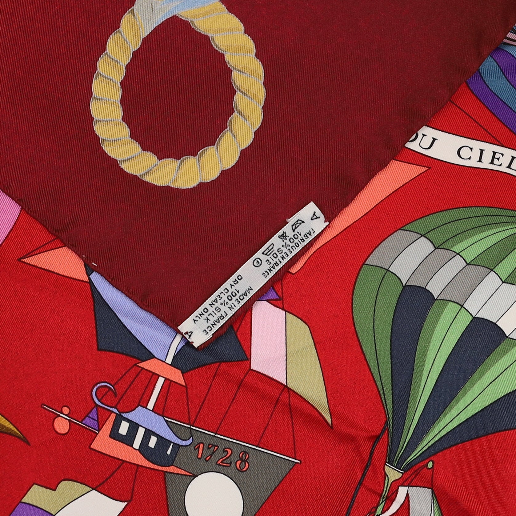 Brand New Boxed Hermès Les Folies du Ciel Silk Scarf Quite Rare