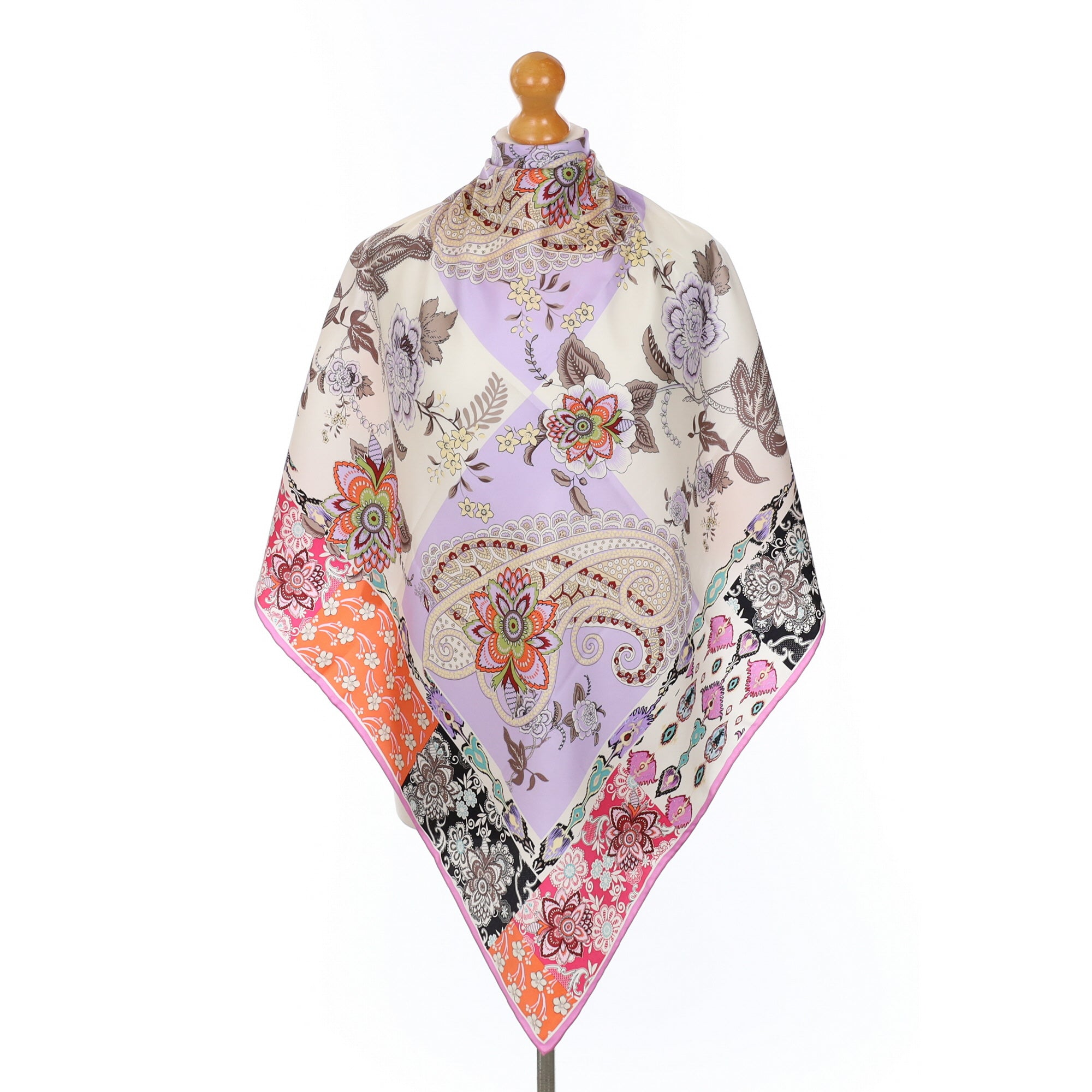 Fraas Abstract Floral Silk Scarf
