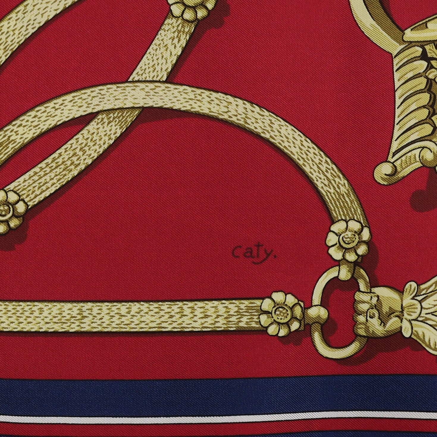 Brand New Boxed Hermès Gaucho Vintage Silk Scarf