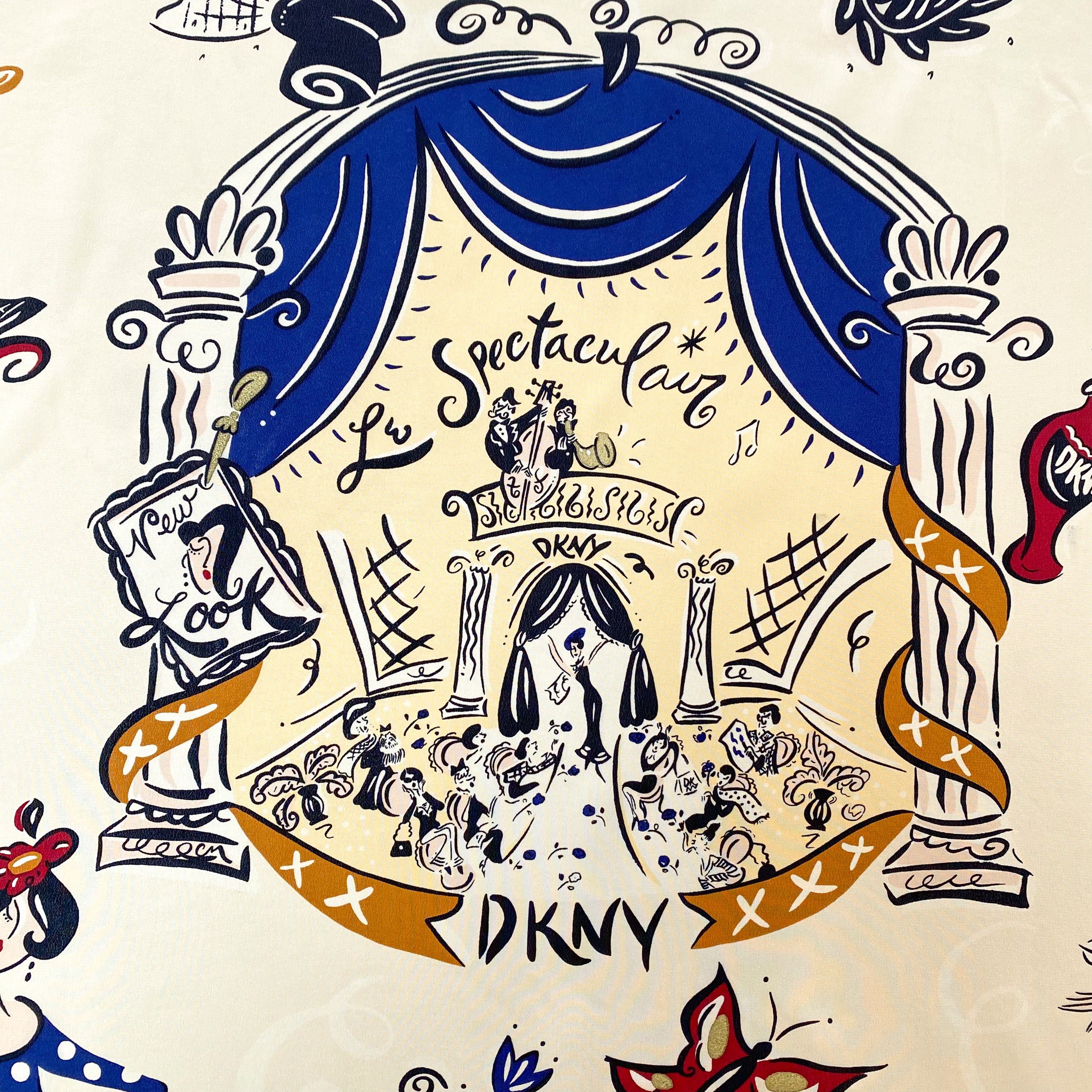 Large DKNY Fashion Silk Scarf