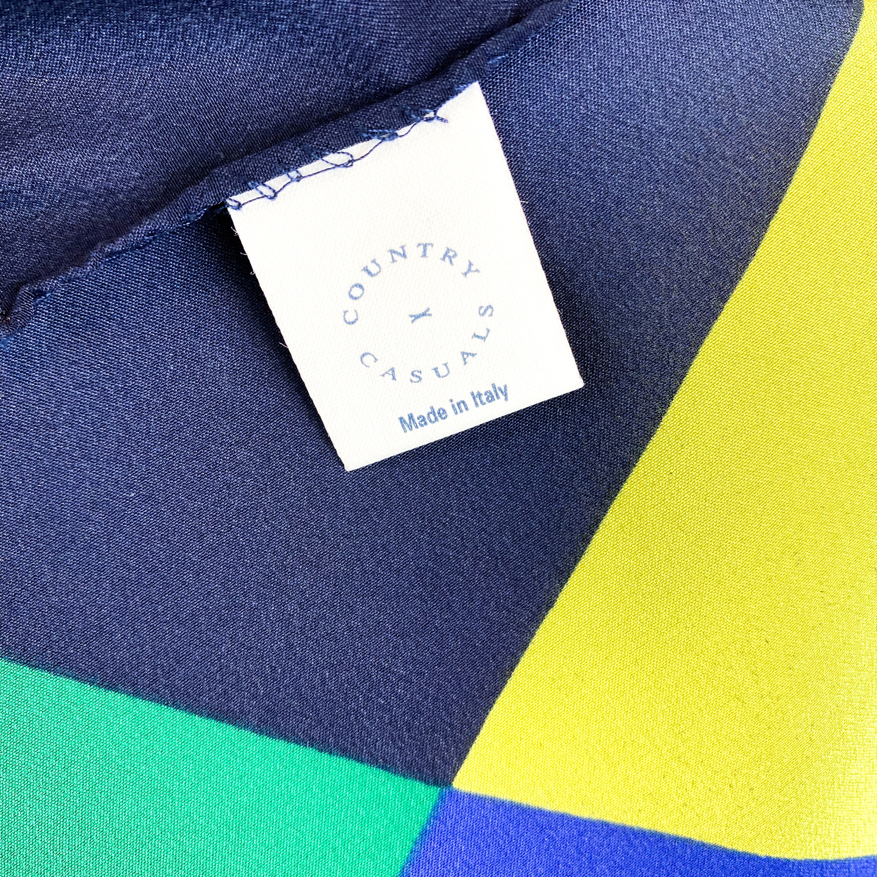 Large Colourful Italian Silk Scarf