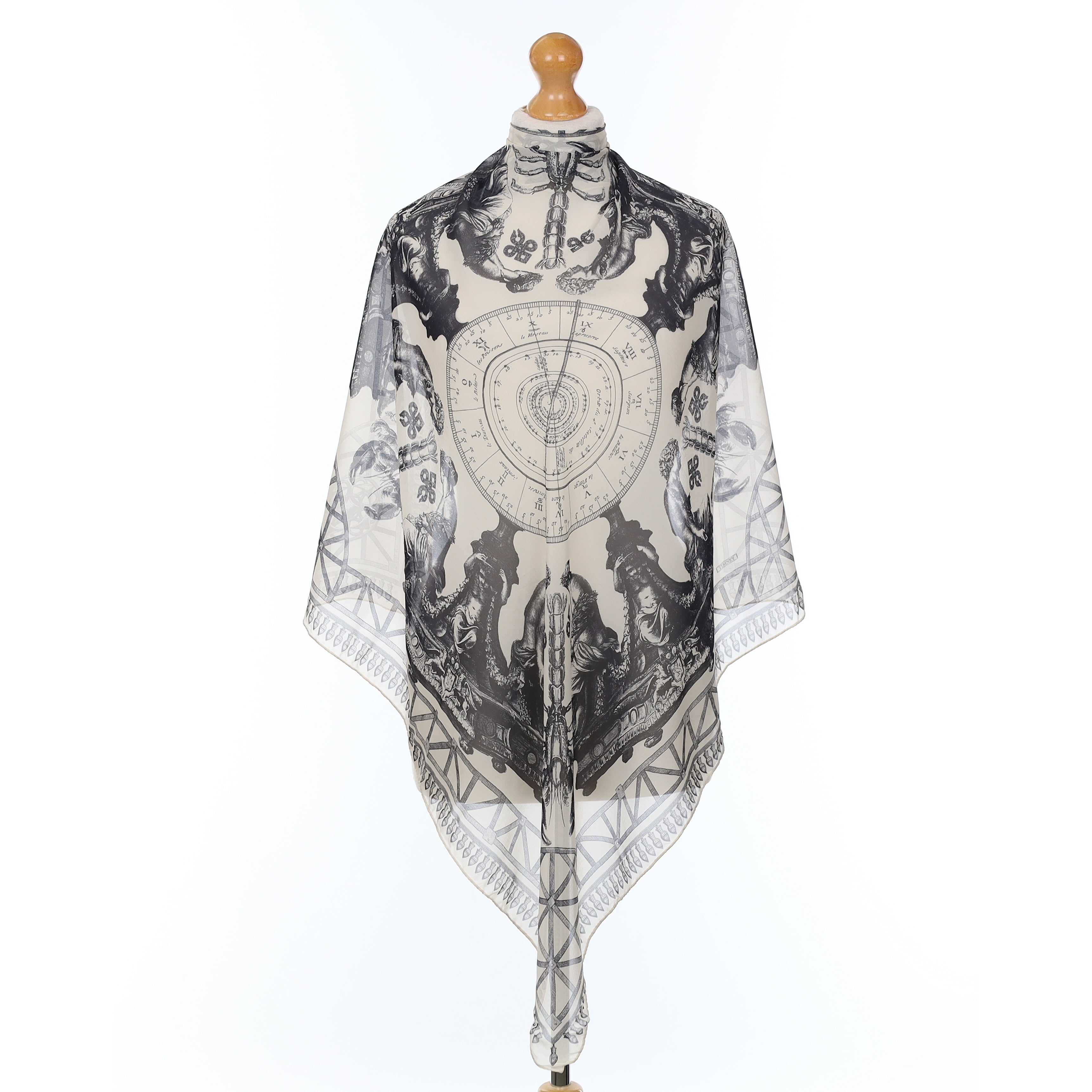Brand New Timney Zodiac Design Silk Scarf