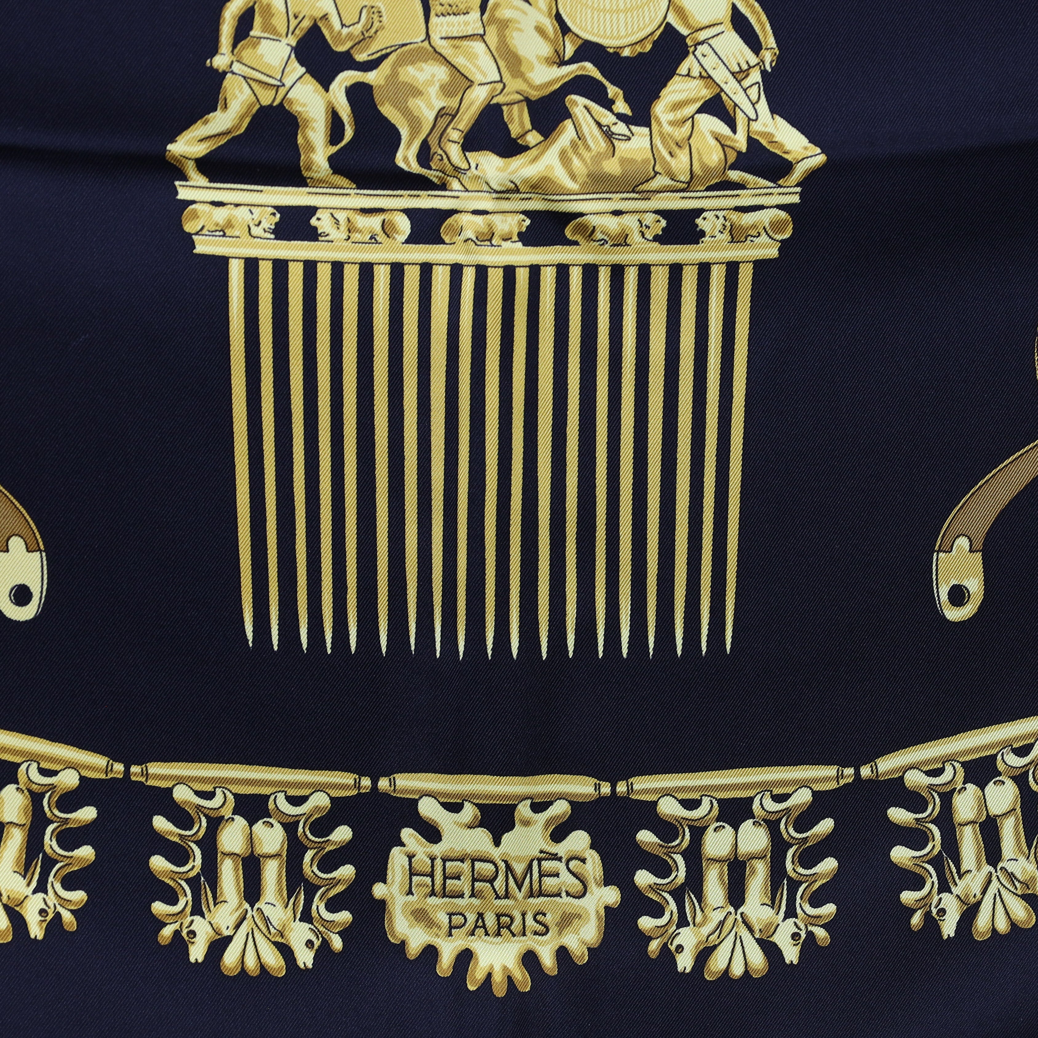 Hermès Les Cavaliers D’or Silk Scarf