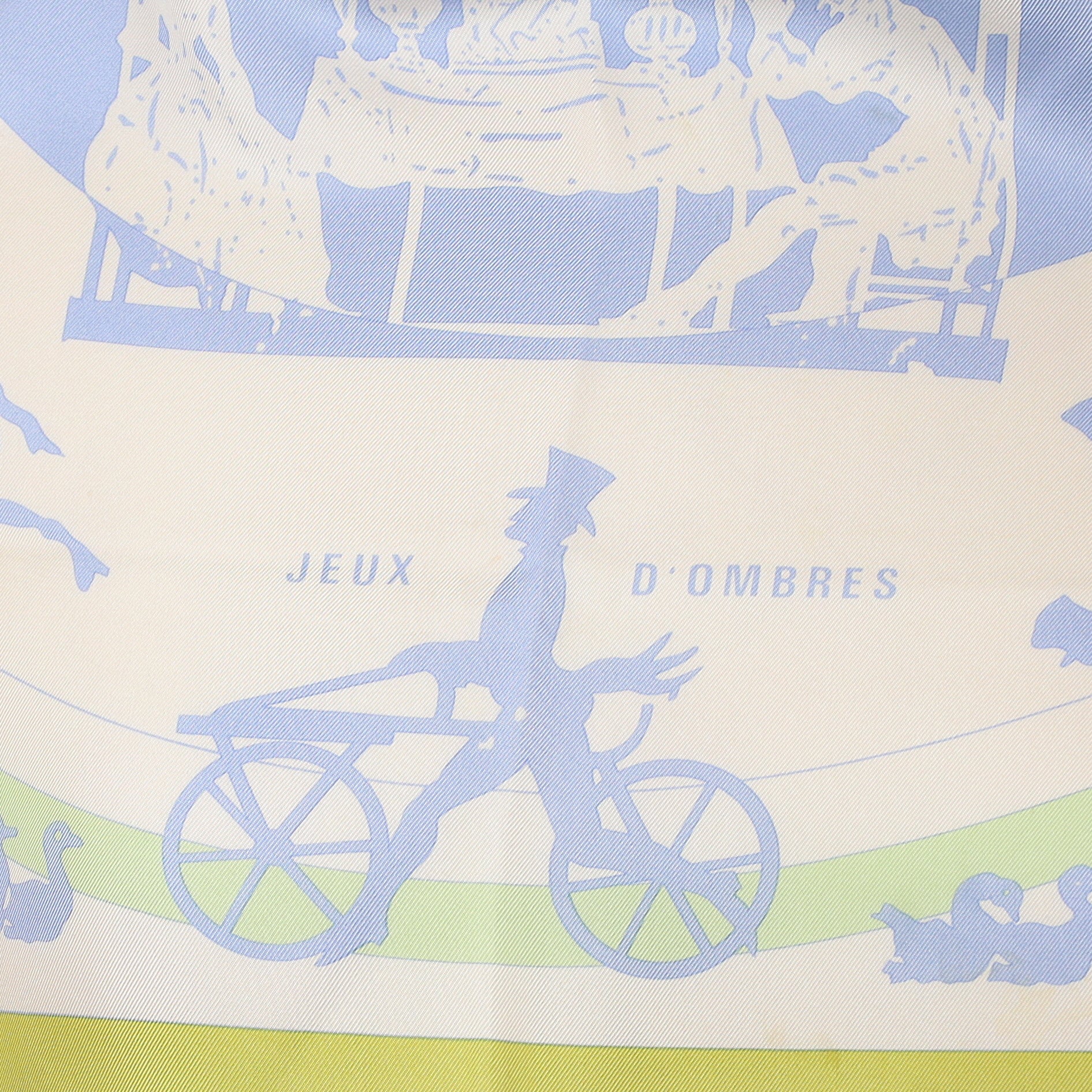 Pristine Hermès Jeux D’Ombres Silk Scarf Quite Rare