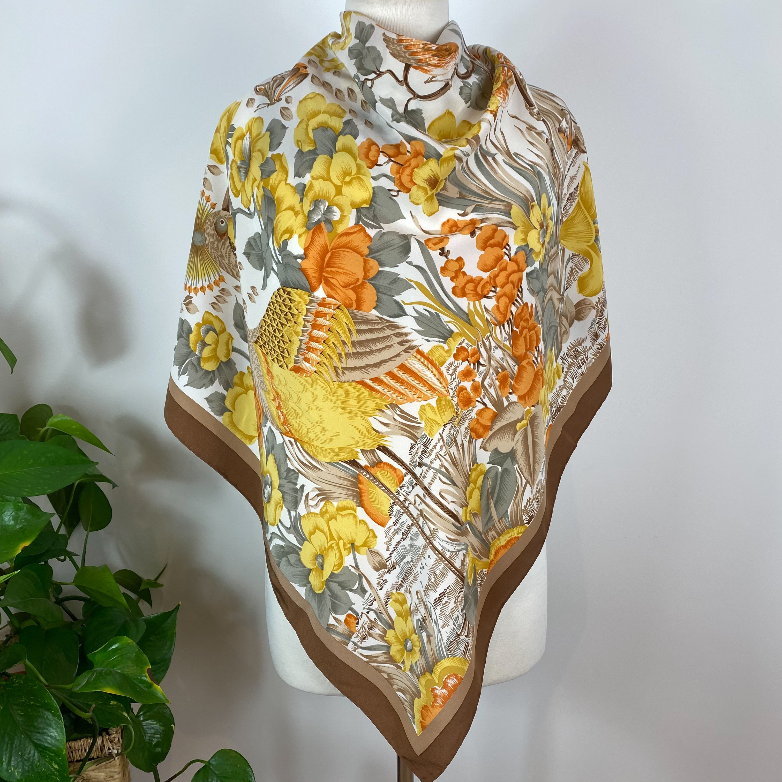 Autumnal Italian Immaculate Silk Scarf
