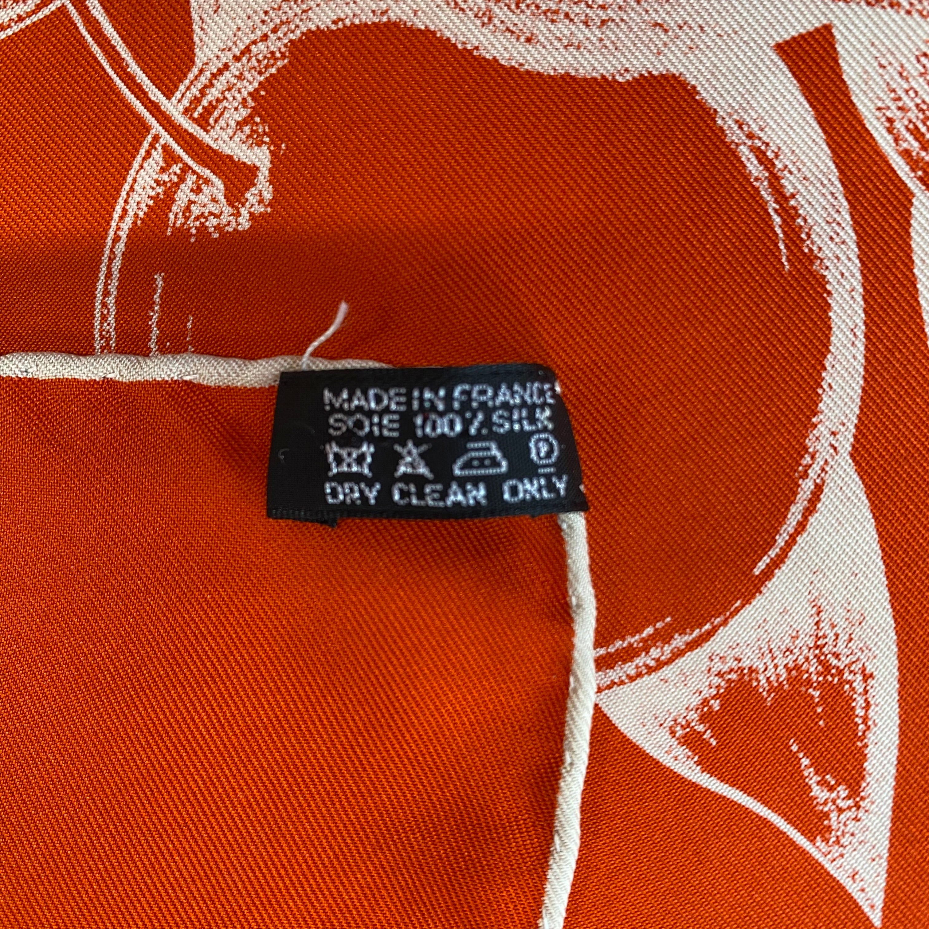 Hermès Oranges et Citrons Designer Silk Scarf