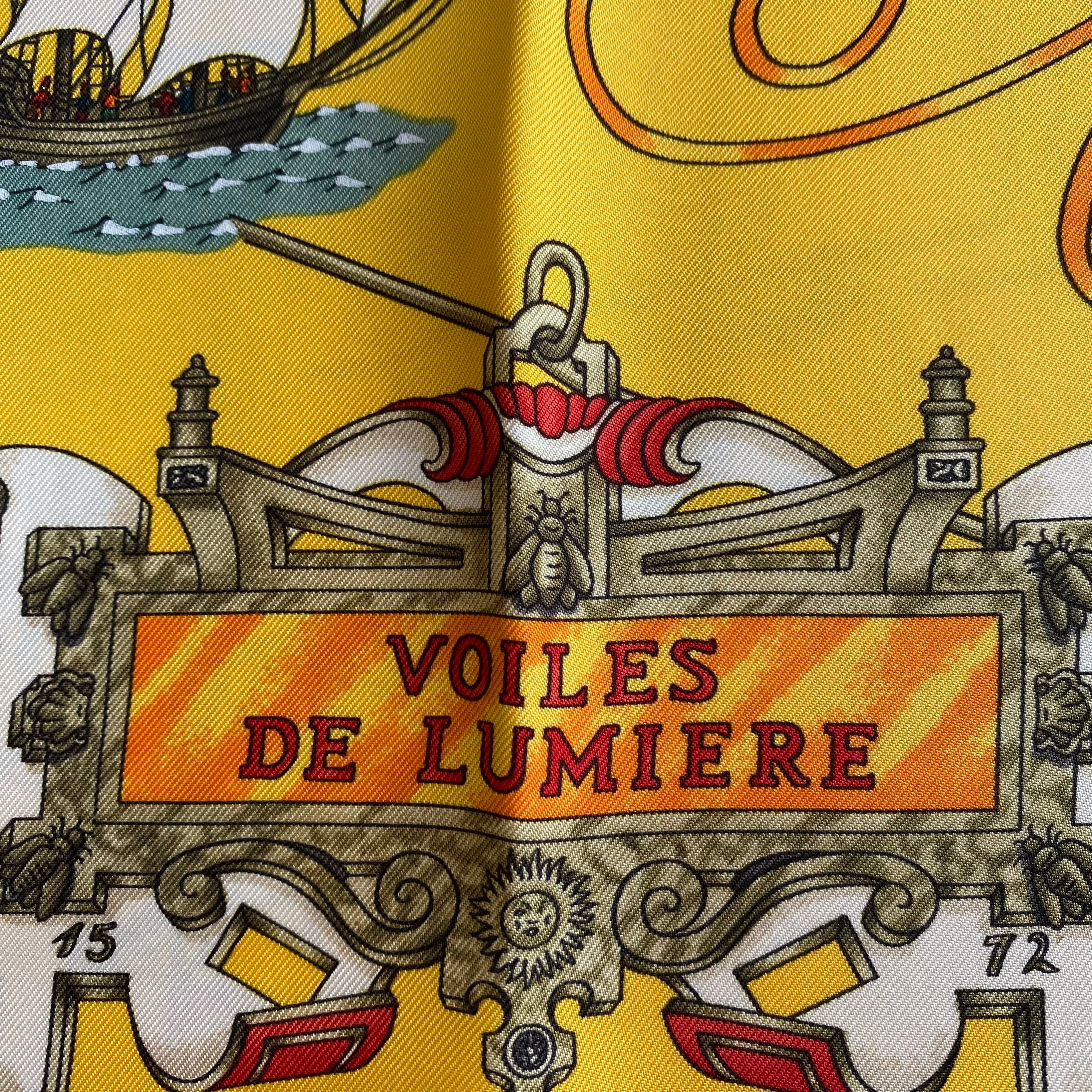 Hermès Voiles De Lumiers Silk Scarf