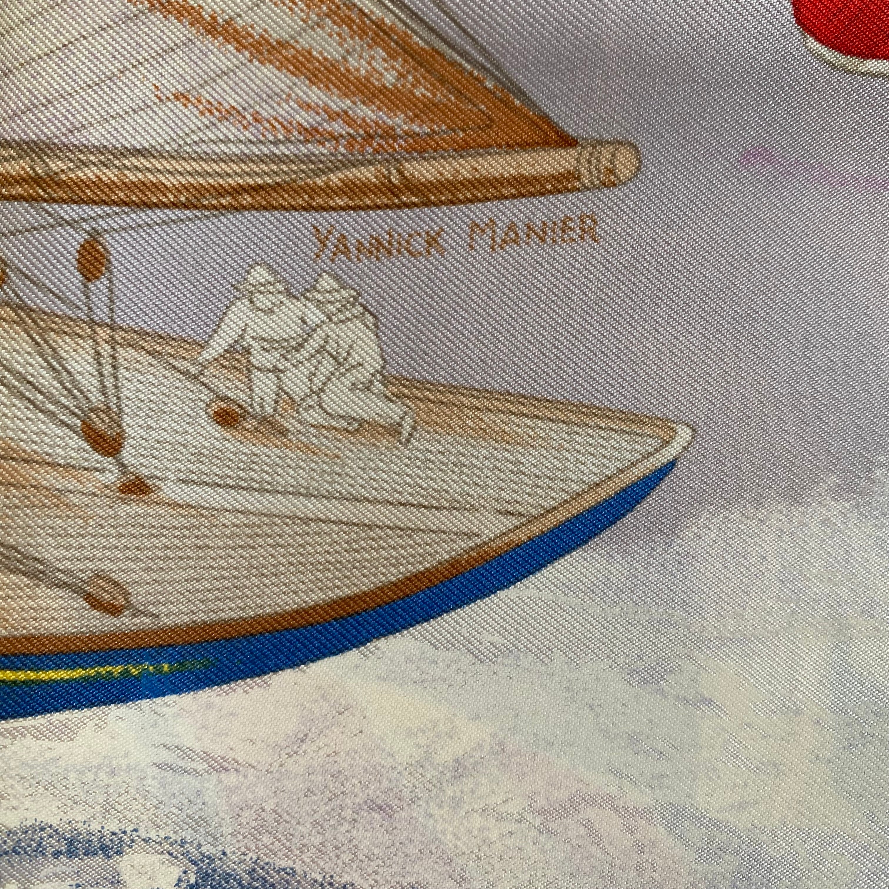 Hermès En Course Silk Scarf
