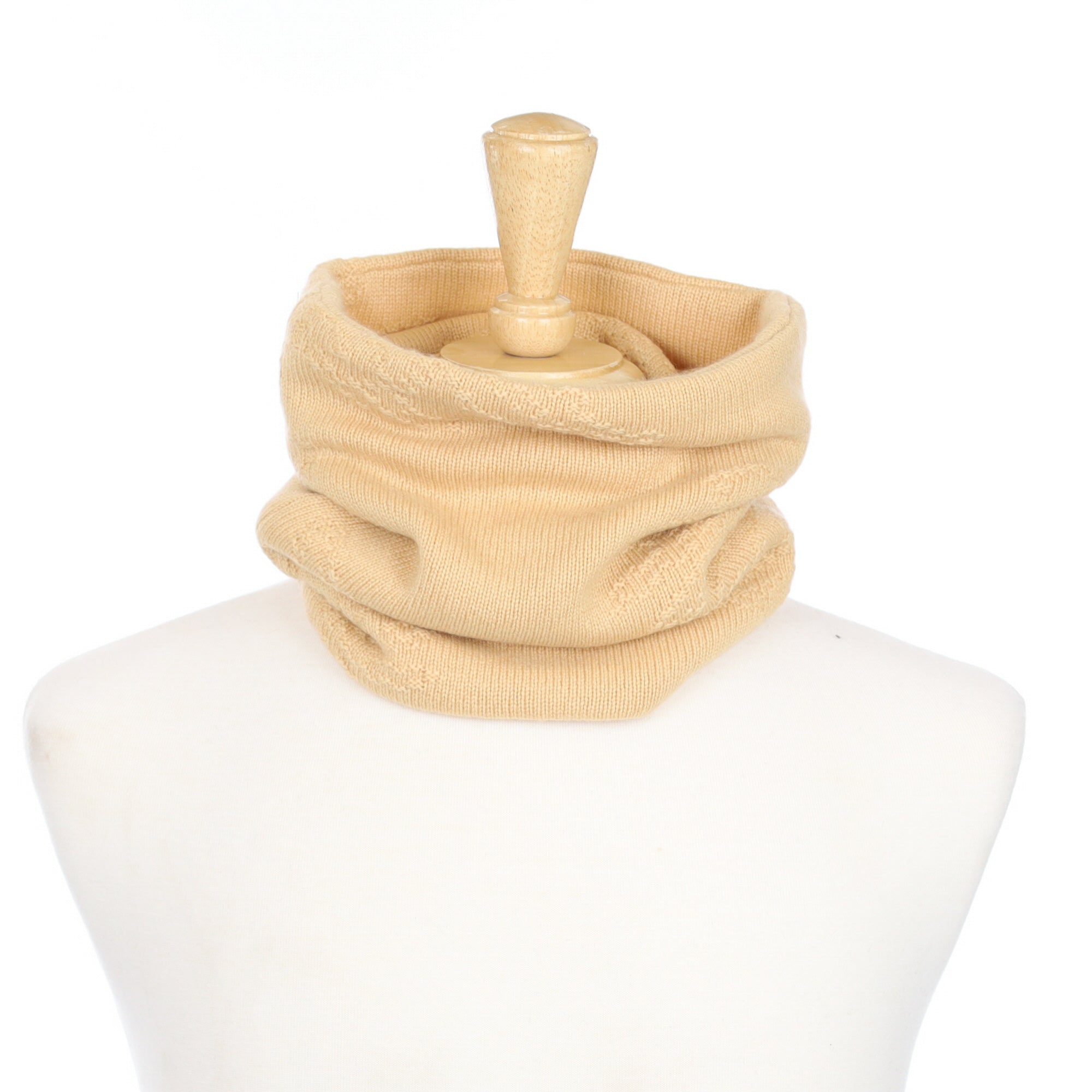 Caramel Textured Luxury Double Layered Snood