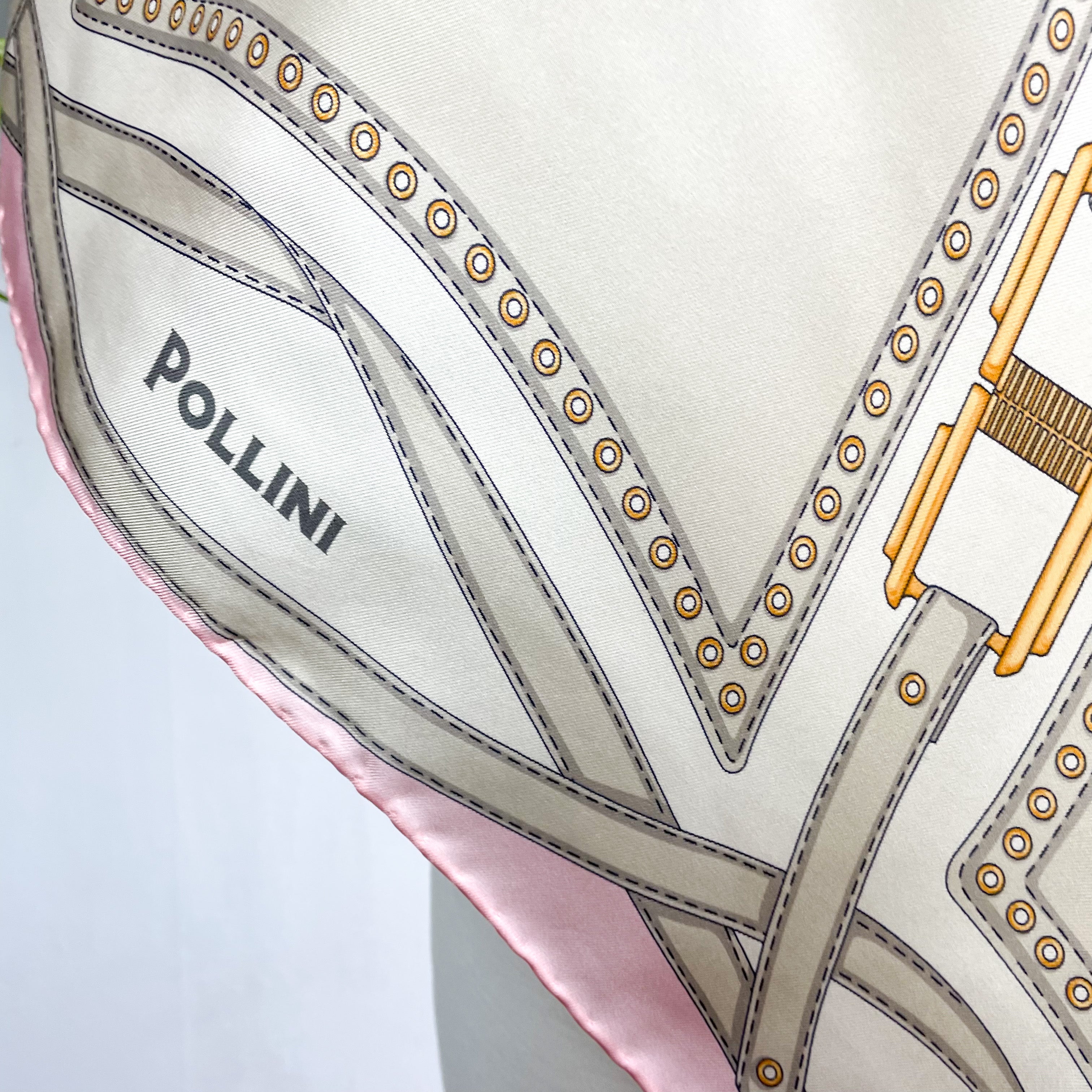 Pollini Designer Italian Silk Scarf