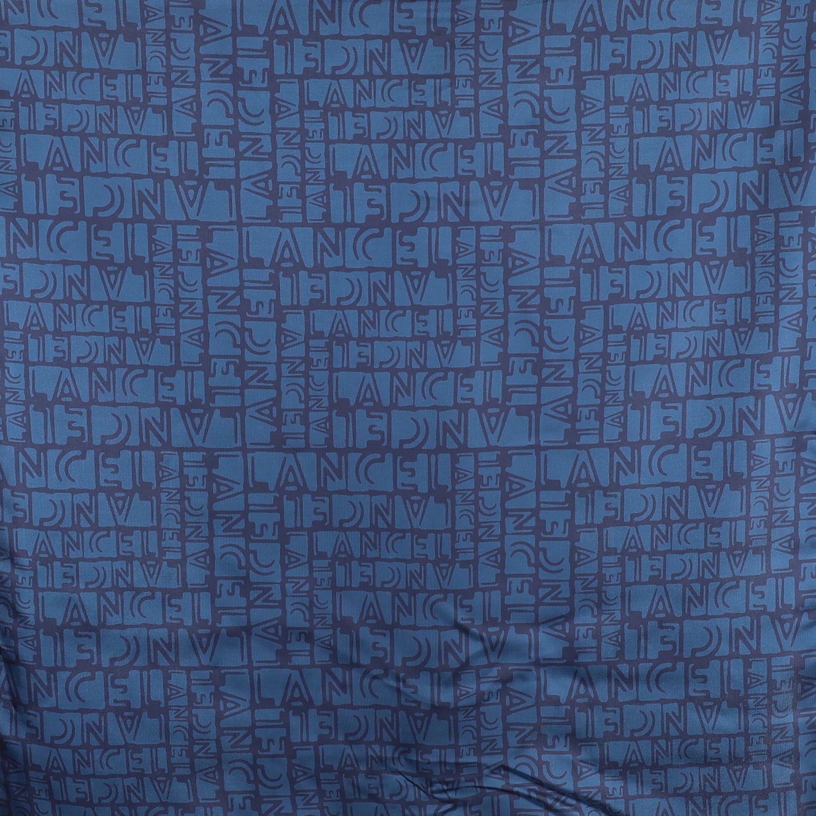 Brand New Lancel Dark Blue Designer Silk Scarf