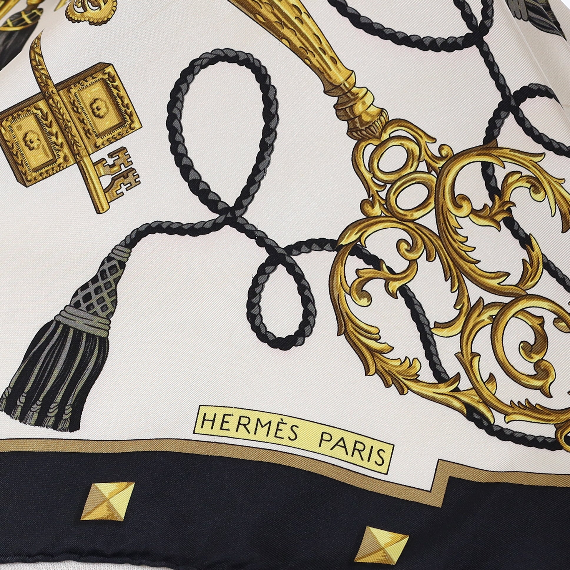 Hermès Les Clefs Silk Scarf