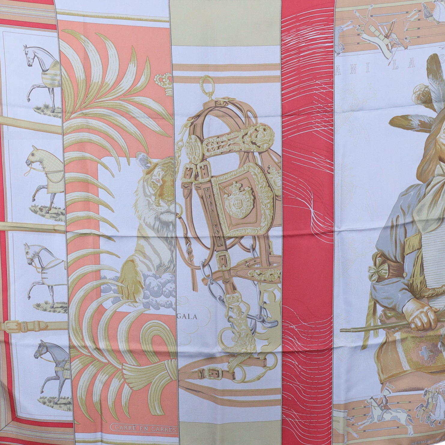Brand New Boxed Hermès Carré En Carrés Silk Scarf