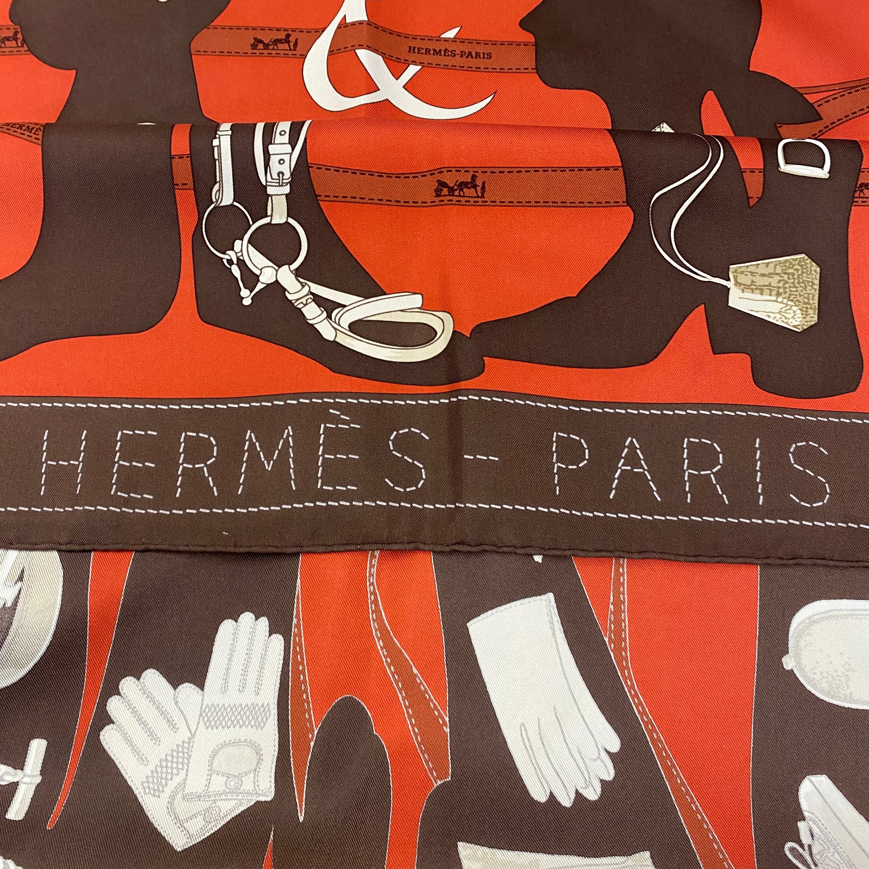 Hermès Madame Monsieur Silk Scarf