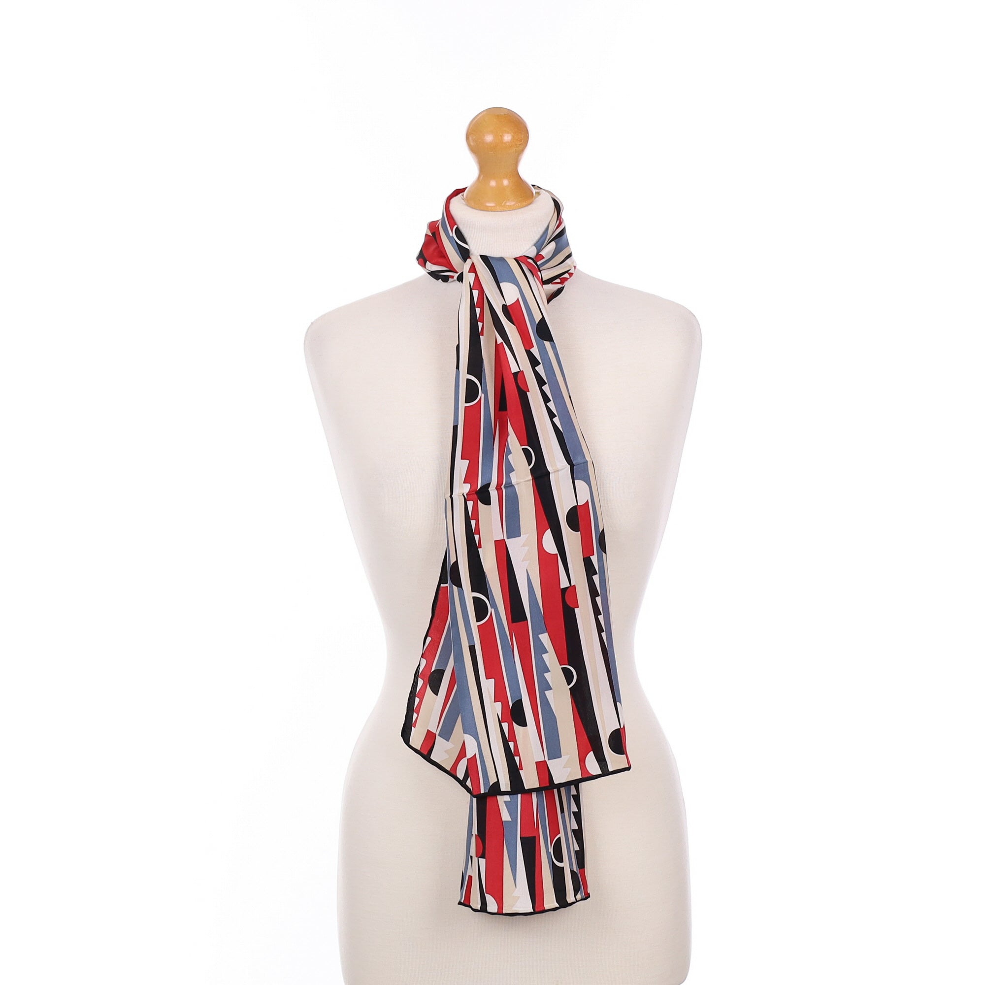 Brand New Geometric Silk Scarf