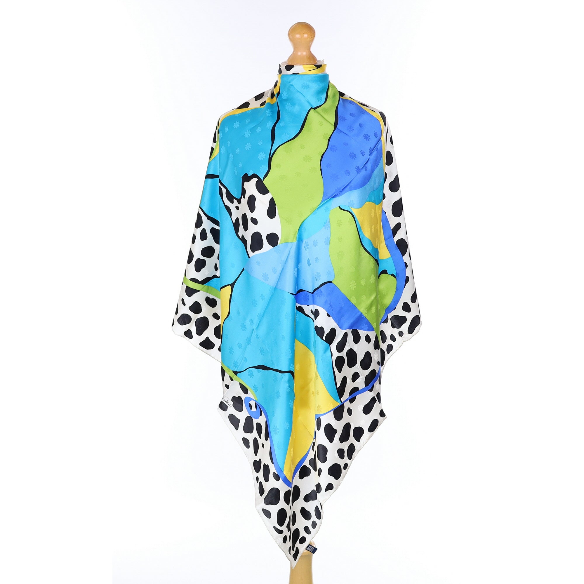 Balestra Colourful Patterned Silk Scarf