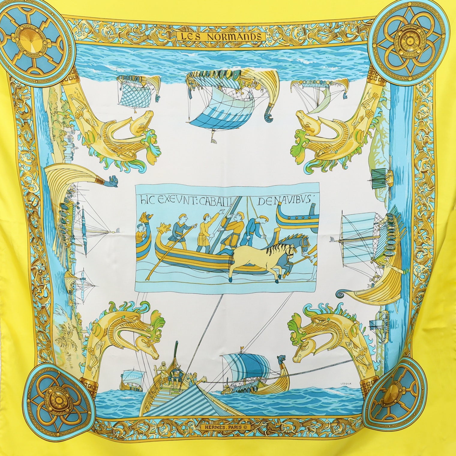 Hermès Les Normands Silk Scarf