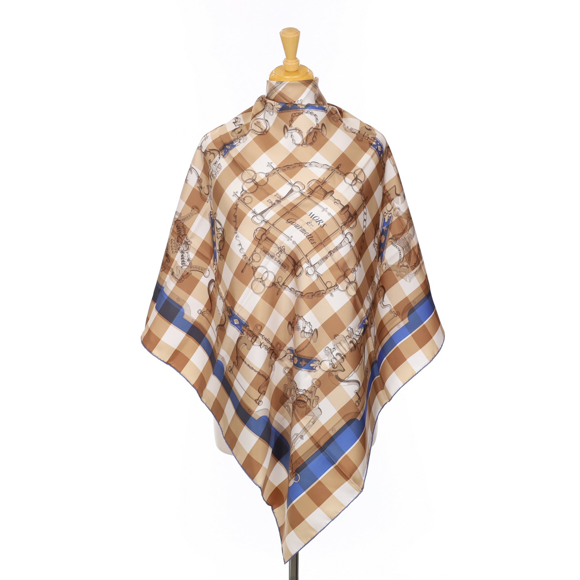 Hermès Mors & Gourmettes Silk Scarf