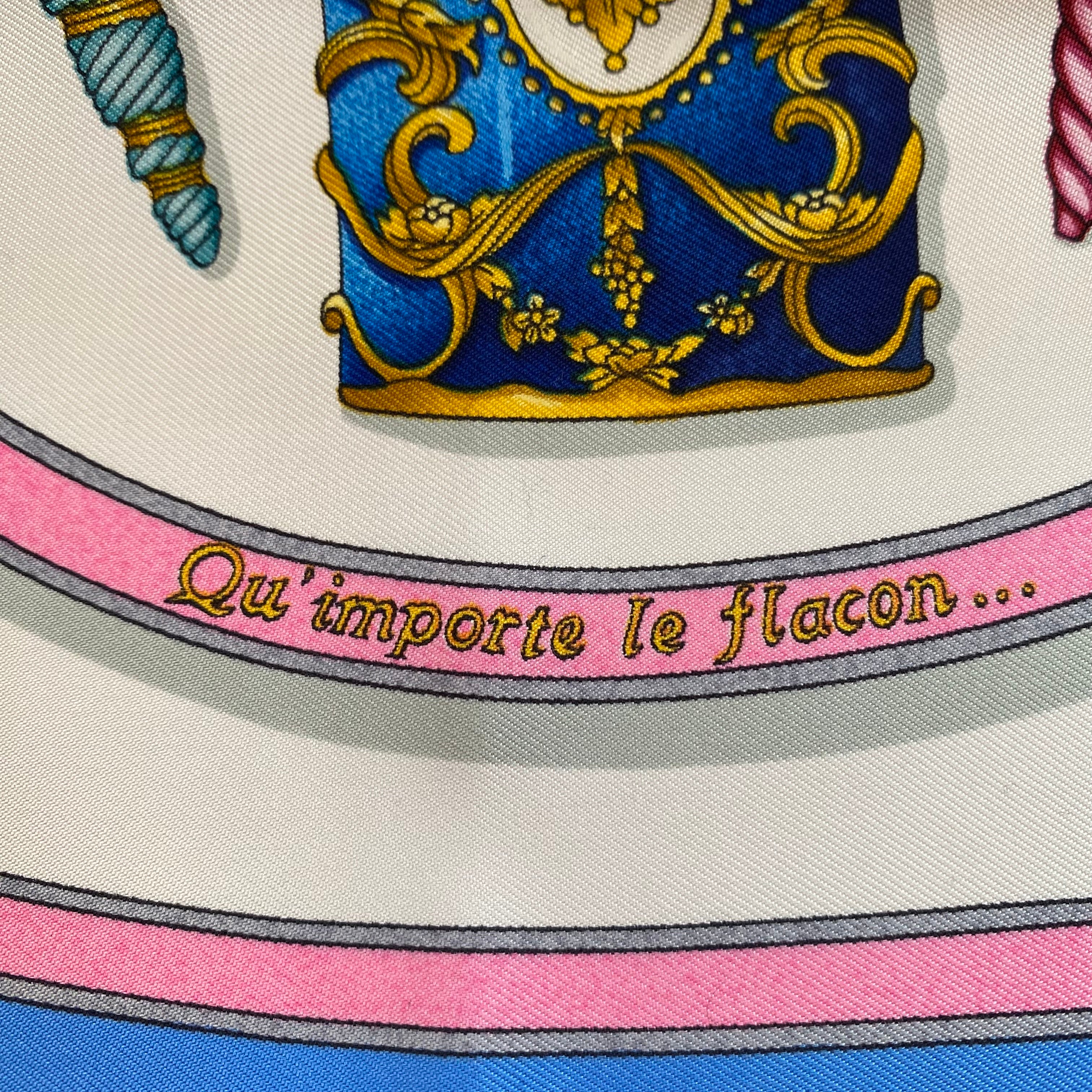 Brand New Boxed Hermès Qu ‘Importe le Flacon Silk Scarf