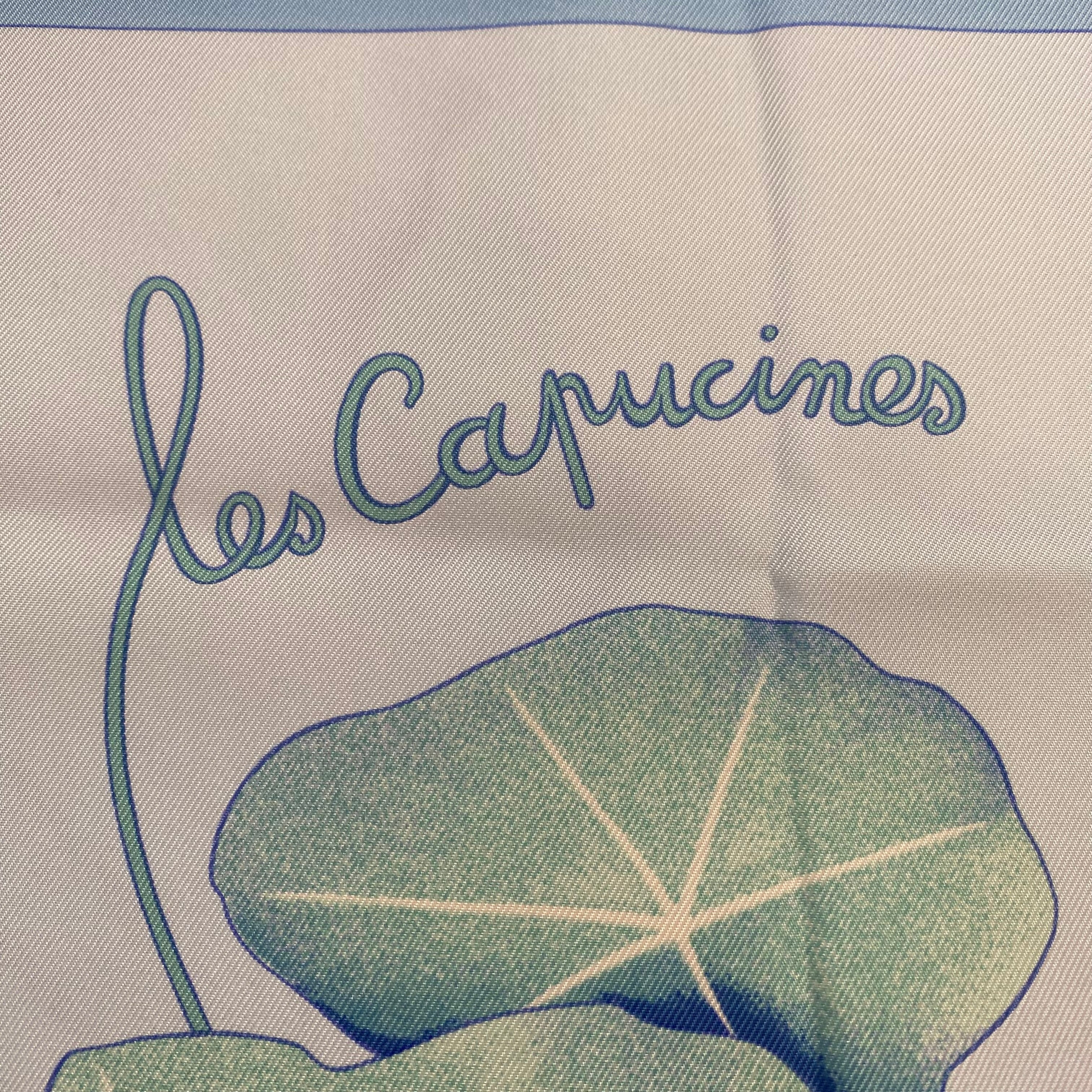 Brand New Boxed Hermès Les Capucines Silk Scarf Quite Rare