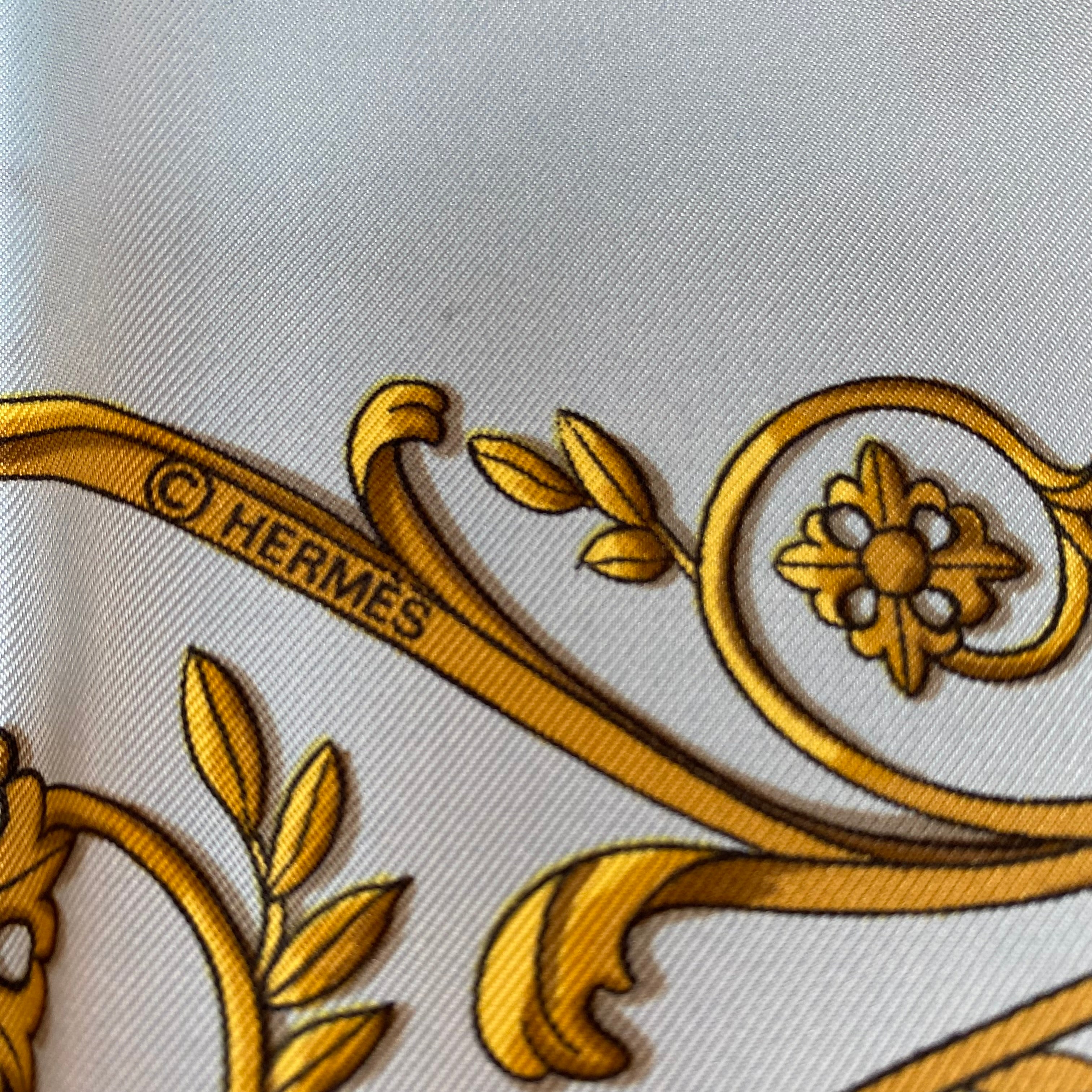 Brand New Boxed Hermès La Promenade de Longchamps Silk Scarf