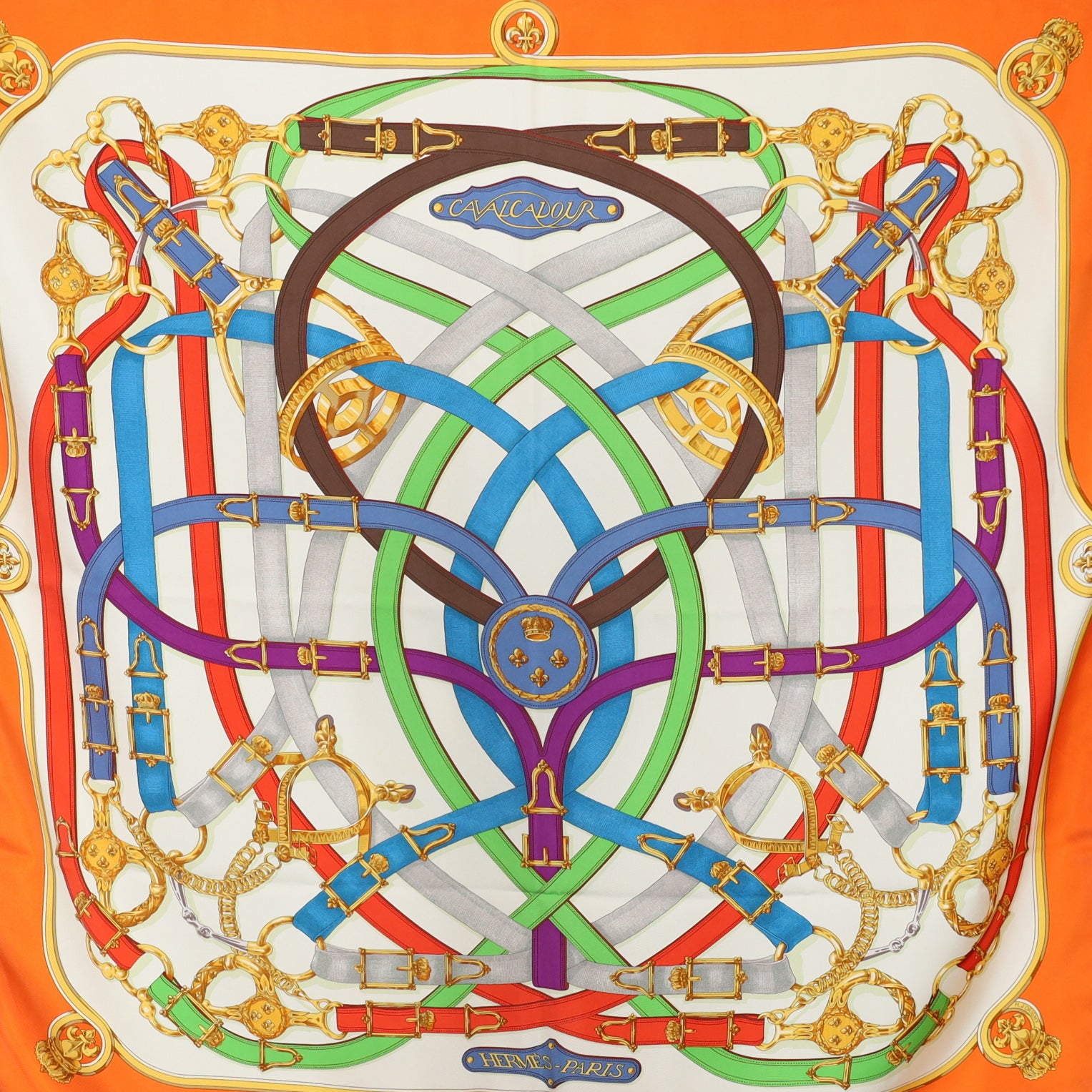 Hermès Cavalcadour Silk Scarf