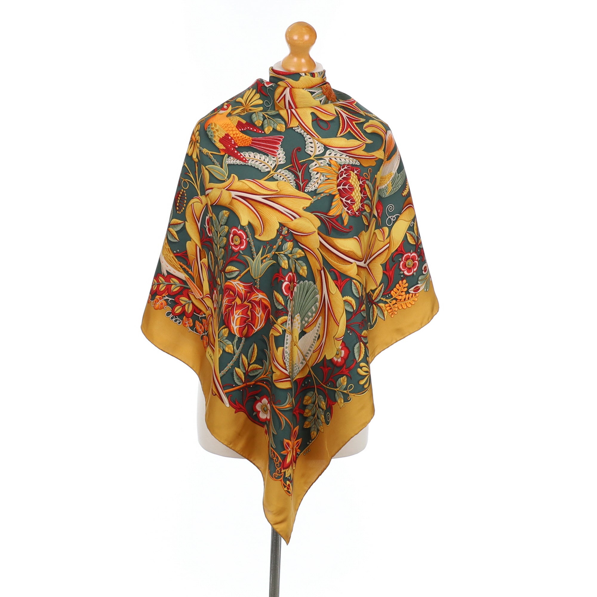 Salvatore Ferragamo Floral Designer Silk Scarf