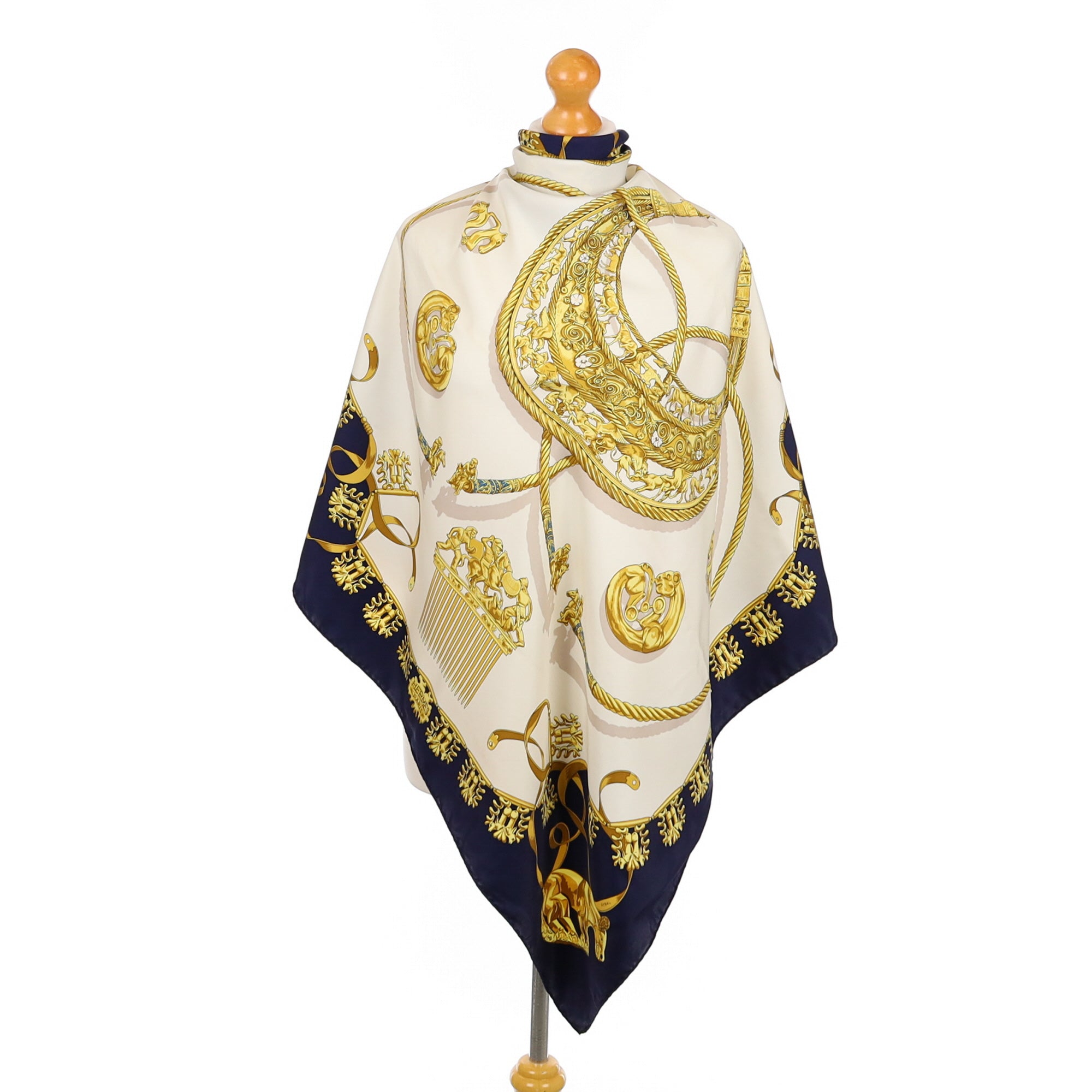 Hermès Les Cavaliers D’or Silk Scarf