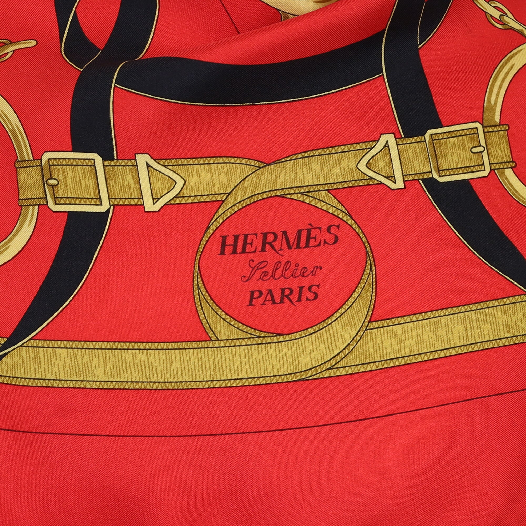 Hermès Eperon d’Or Silk Scarf