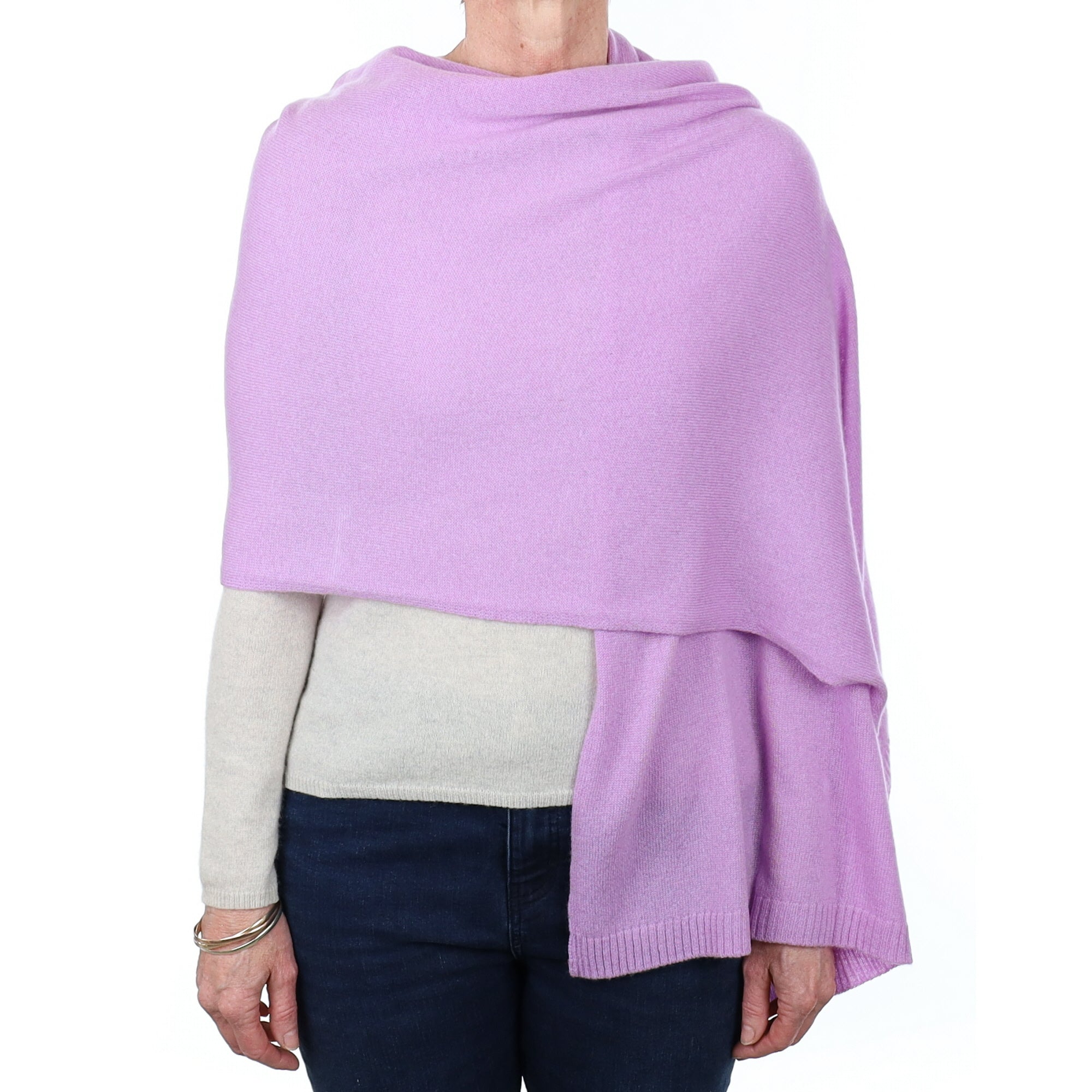 Brand New Lilac Recycled Cashmere Wrap