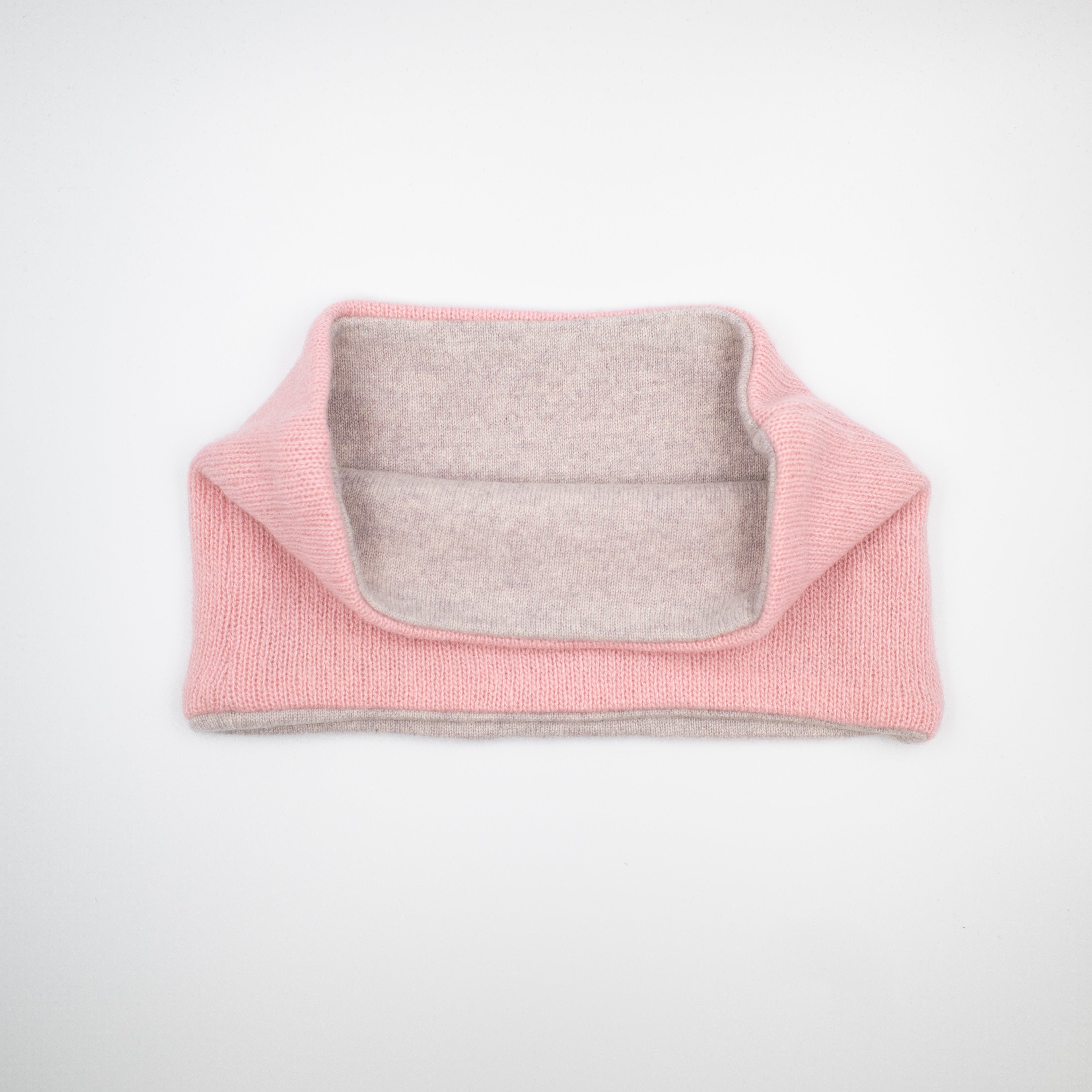 Sugar Mouse Pink and Grey Neck Warmer