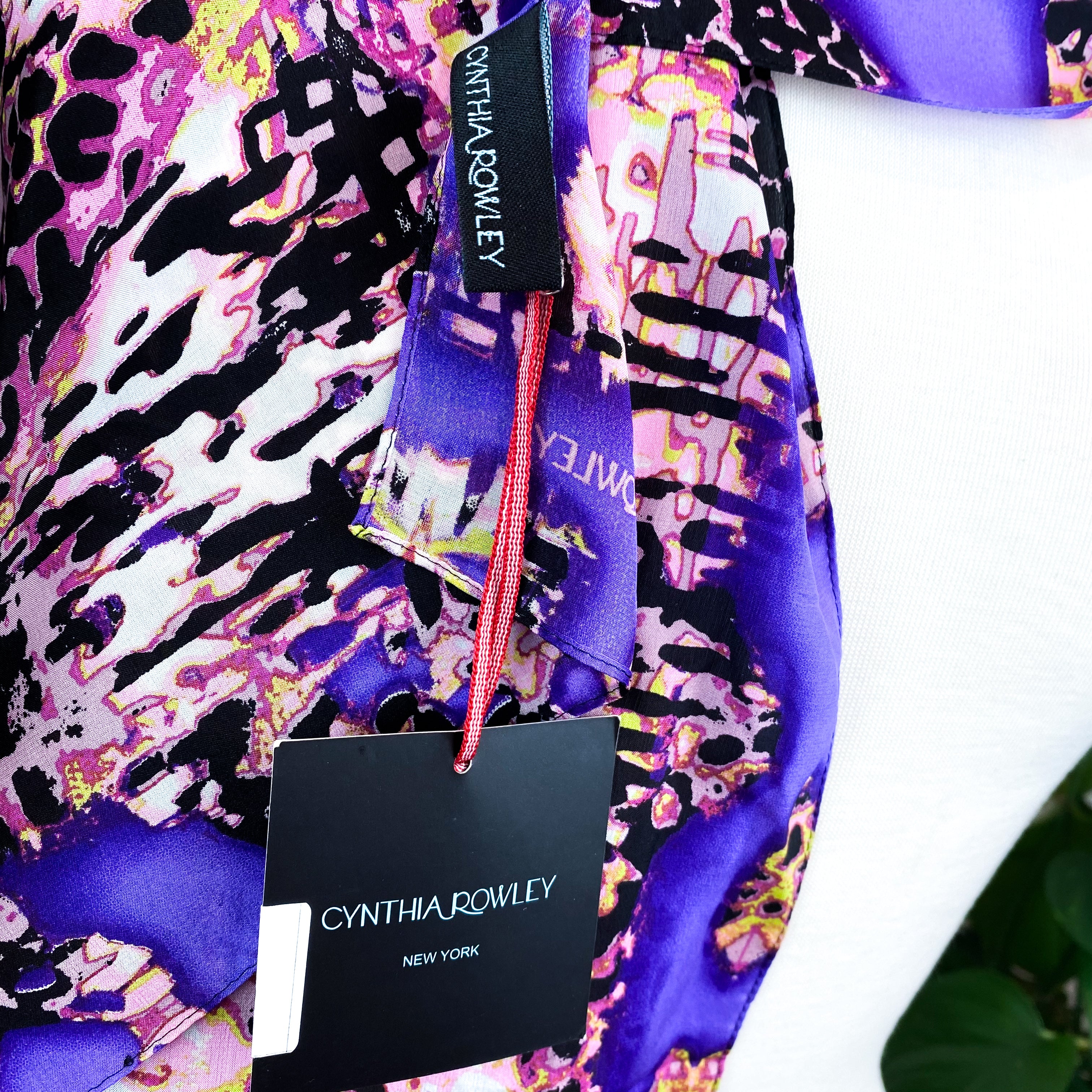 Brand New Long Cynthia Rowley Silk Scarf
