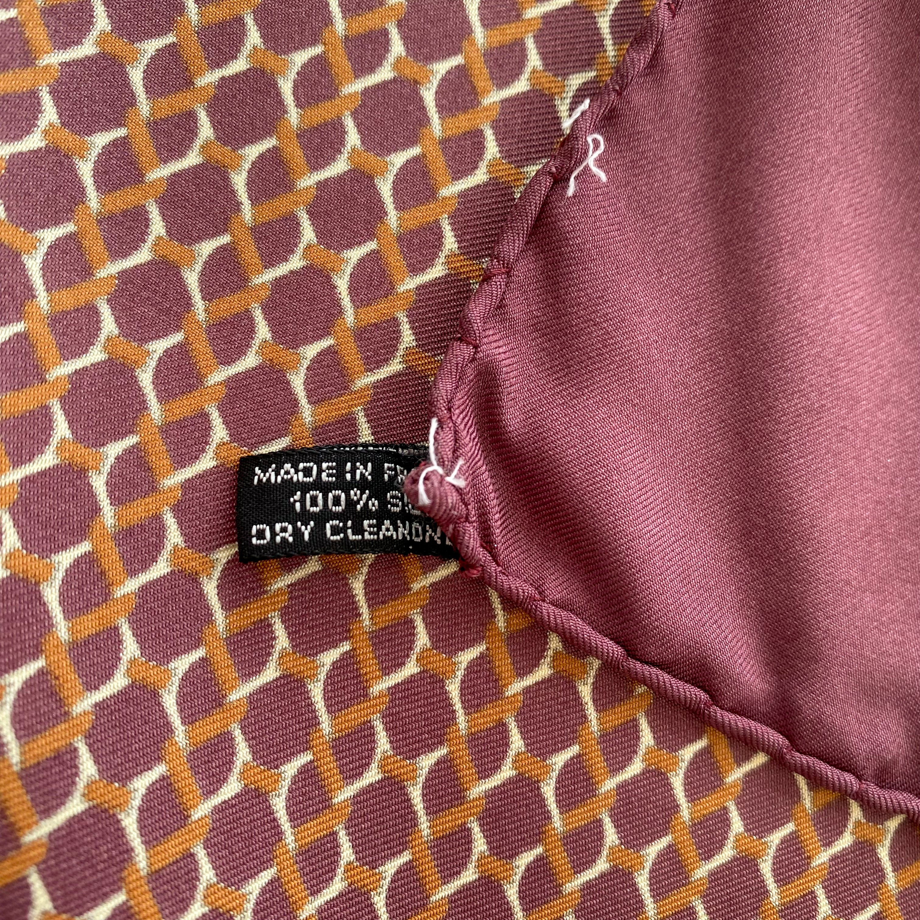 Hermès Geometric Small Silk Scarf
